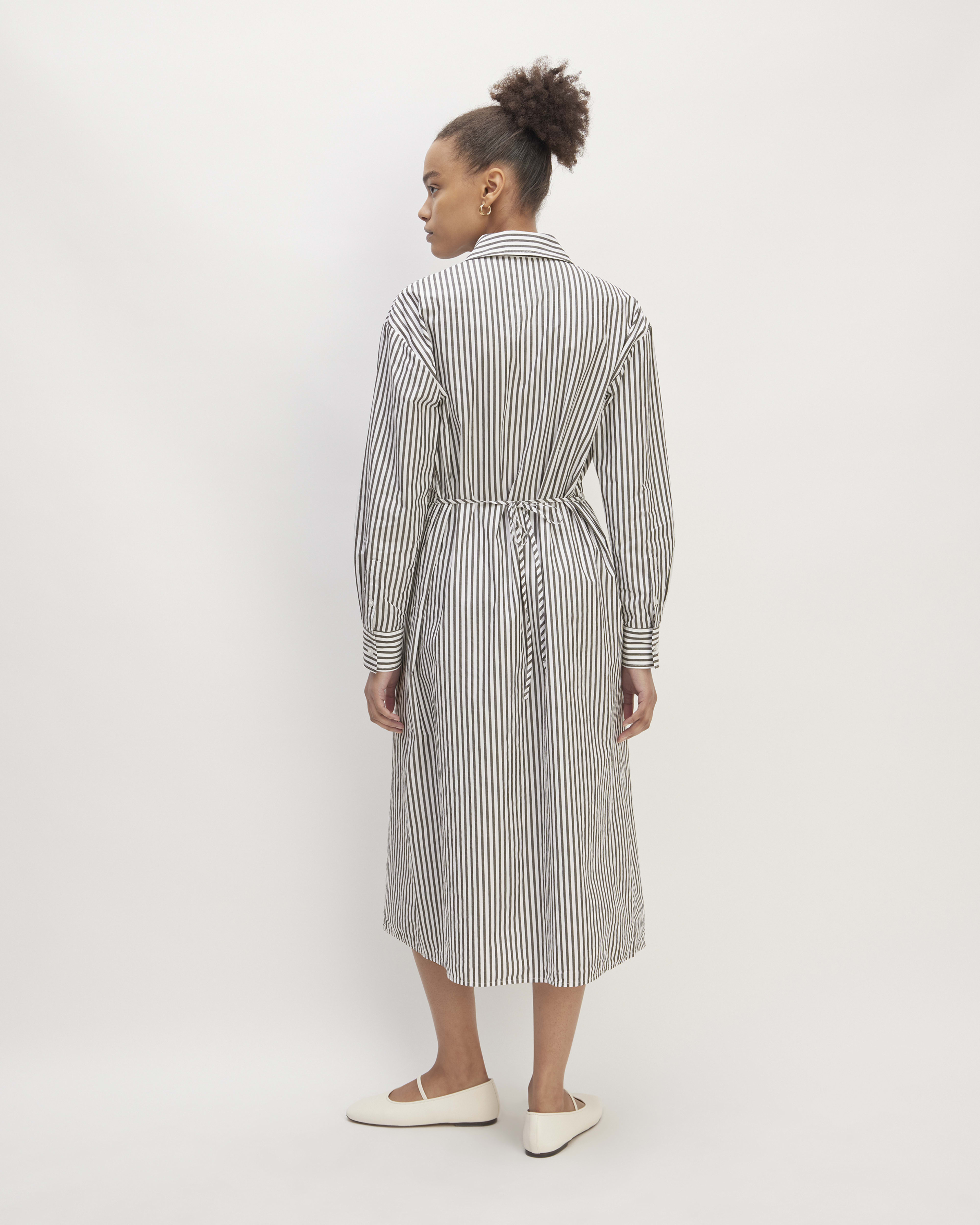 Periwinkle Supima Cotton White Dress