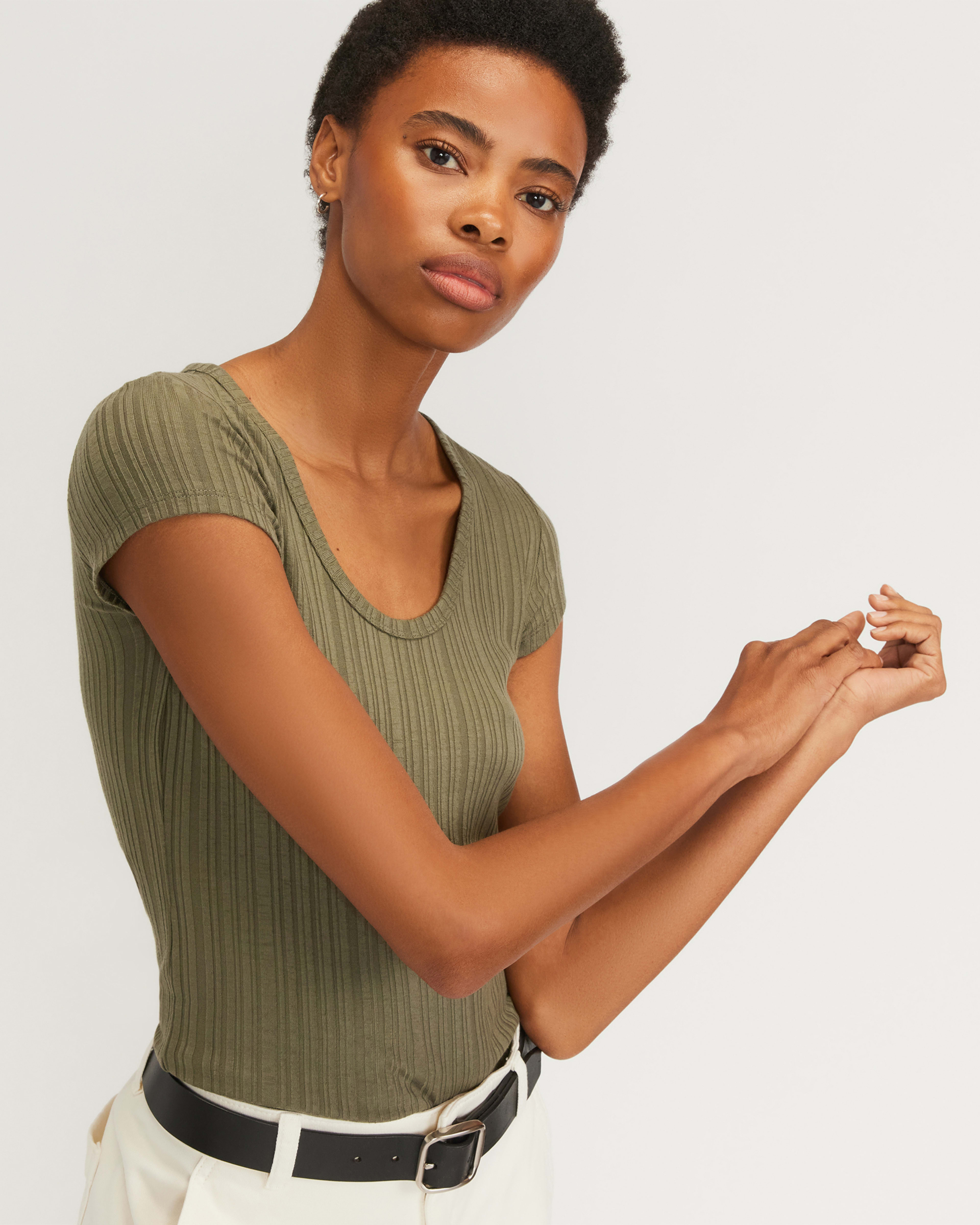 Cozy S L Cropped Top Knit Kalamata