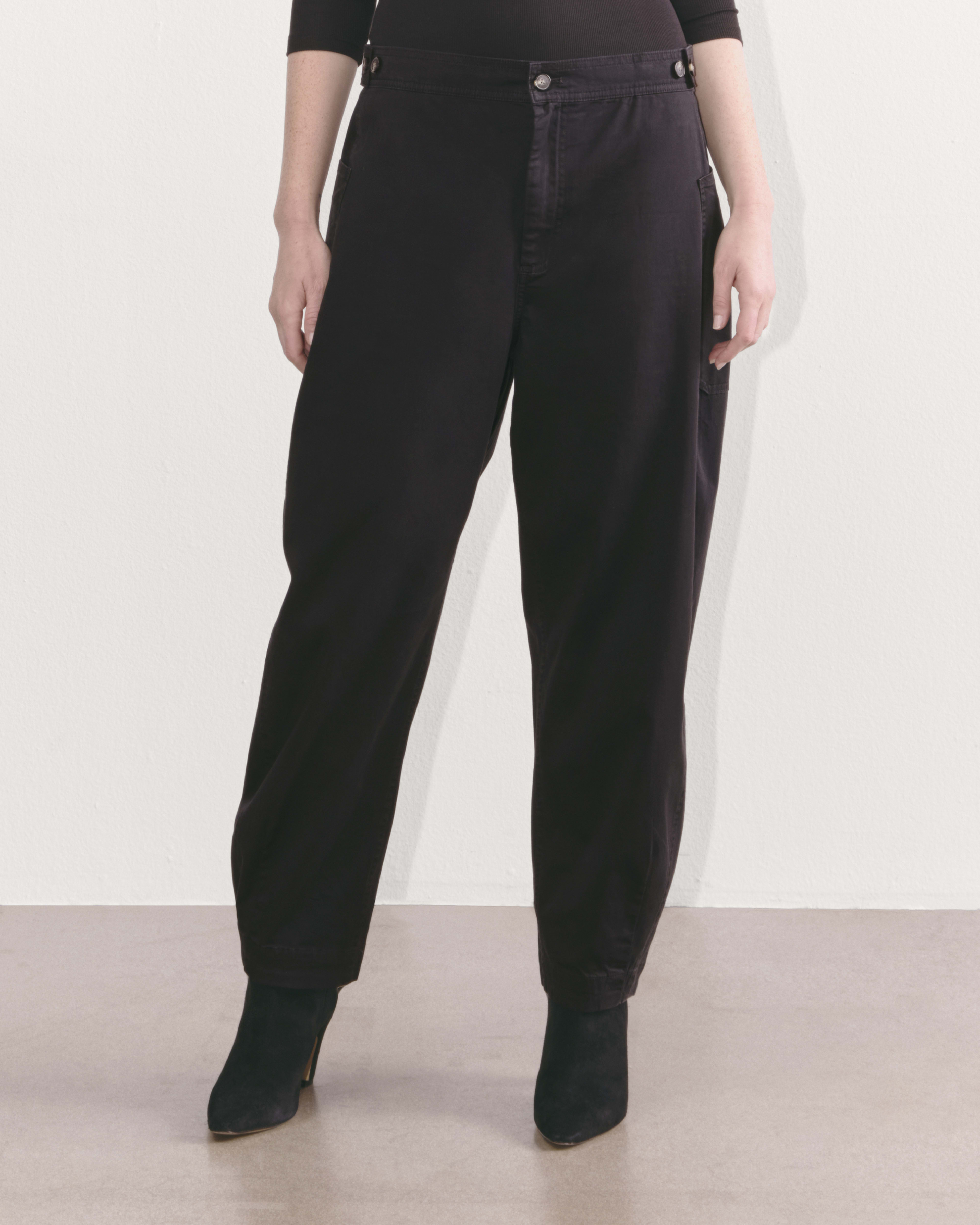 Pull On Barrel Pant- Black