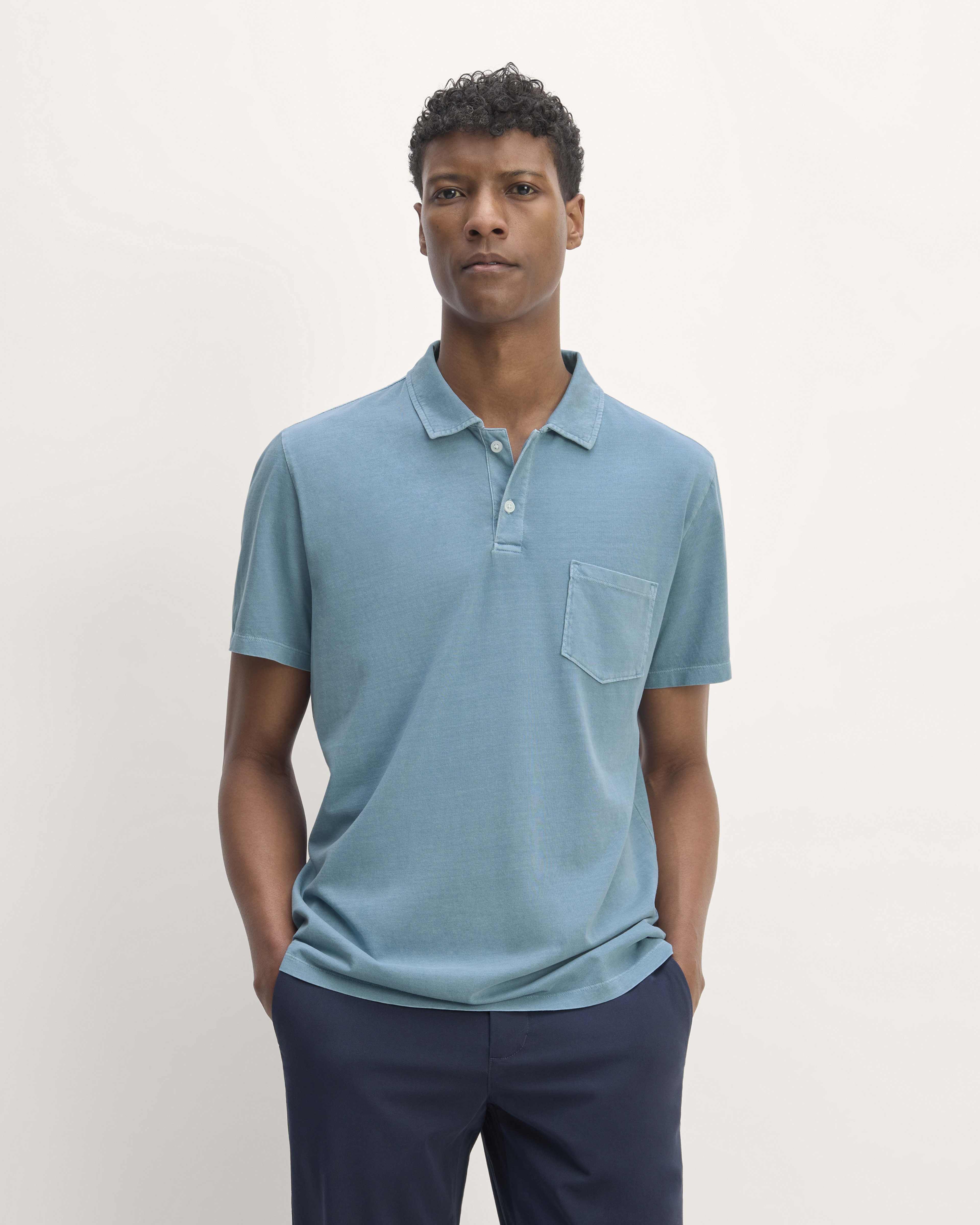 The Essential Organic Garment Dyed Polo Spring Lake Everlane