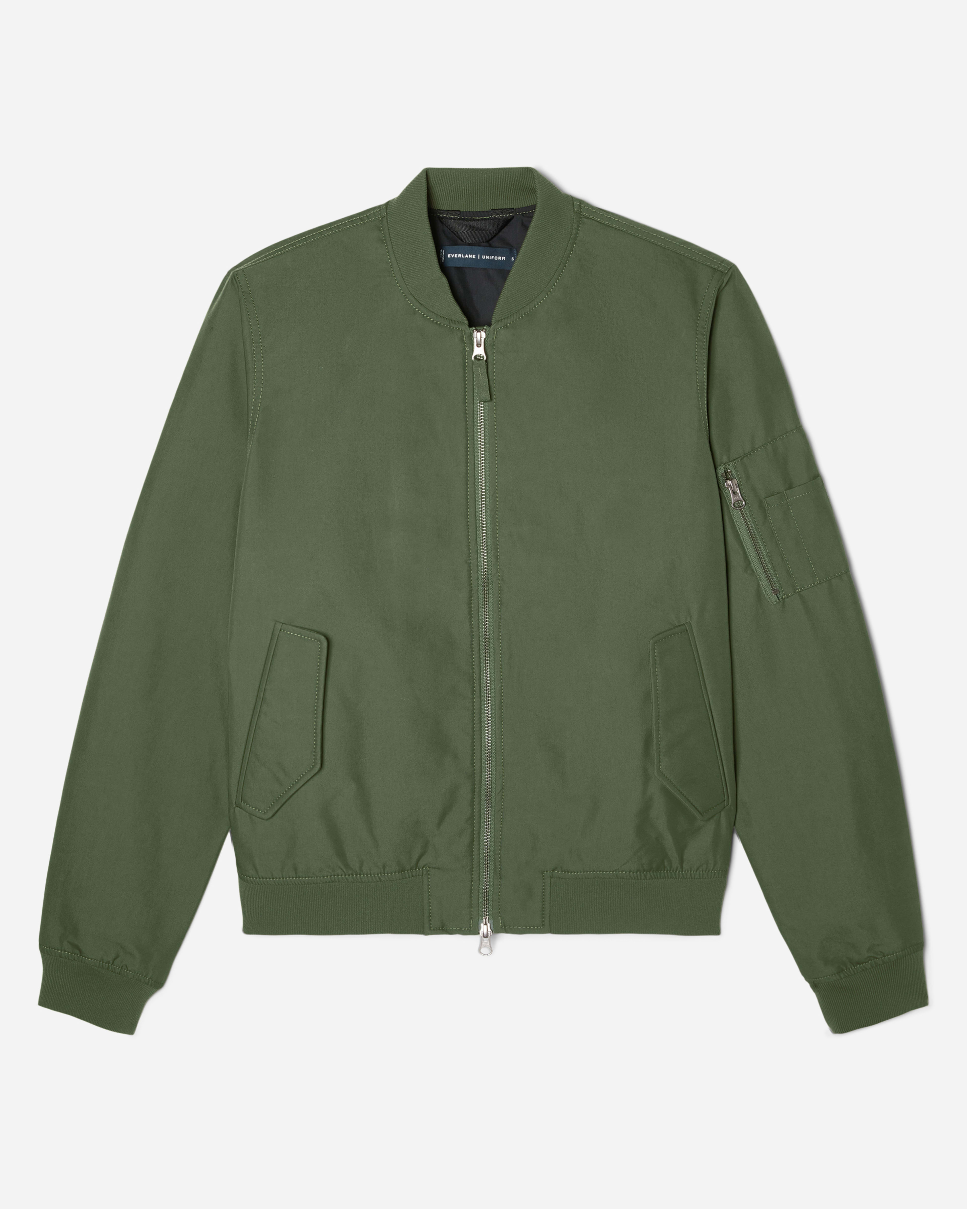 The Bomber Jacket Uniform Forest Green Everlane