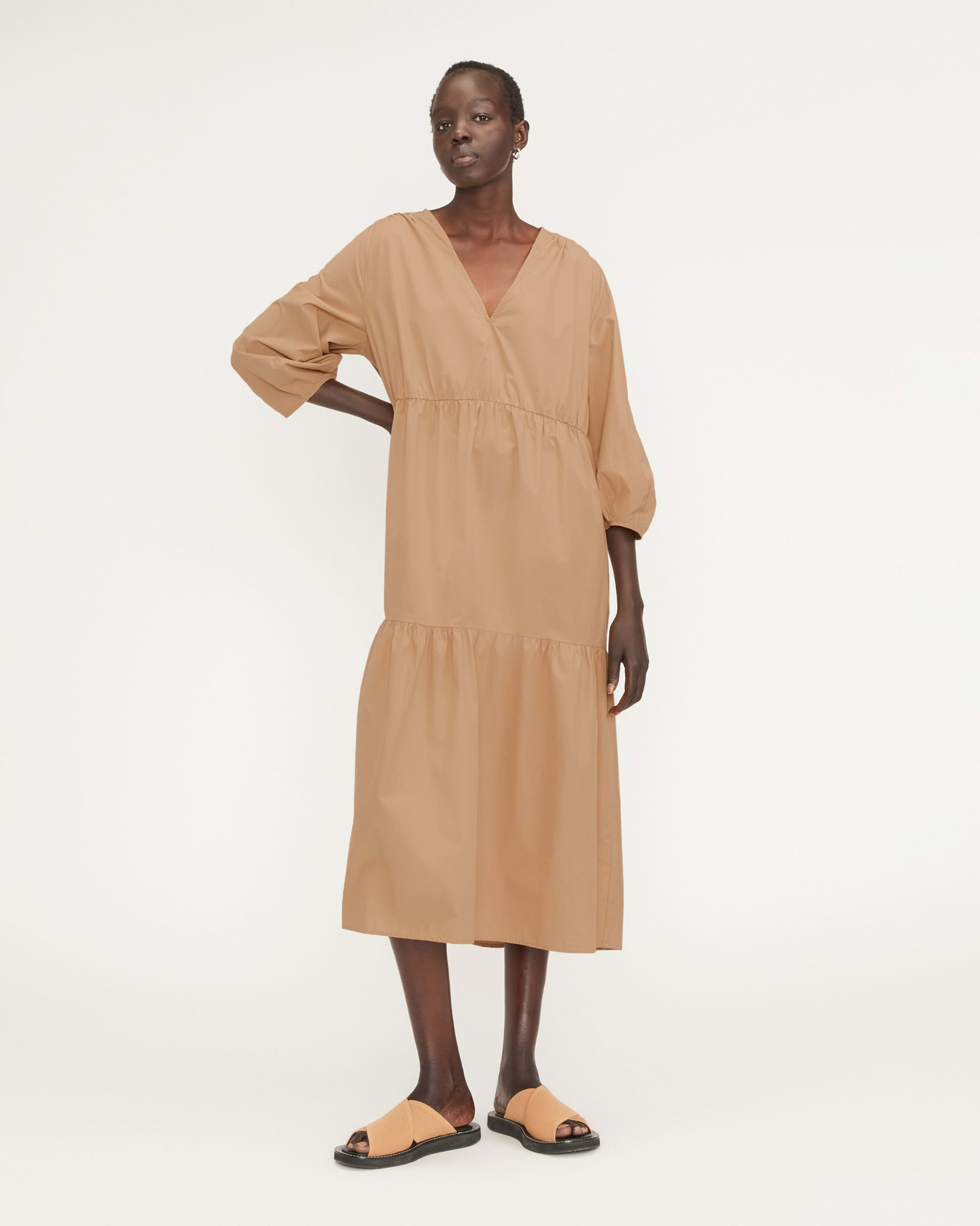 Tiered poplin dress shop
