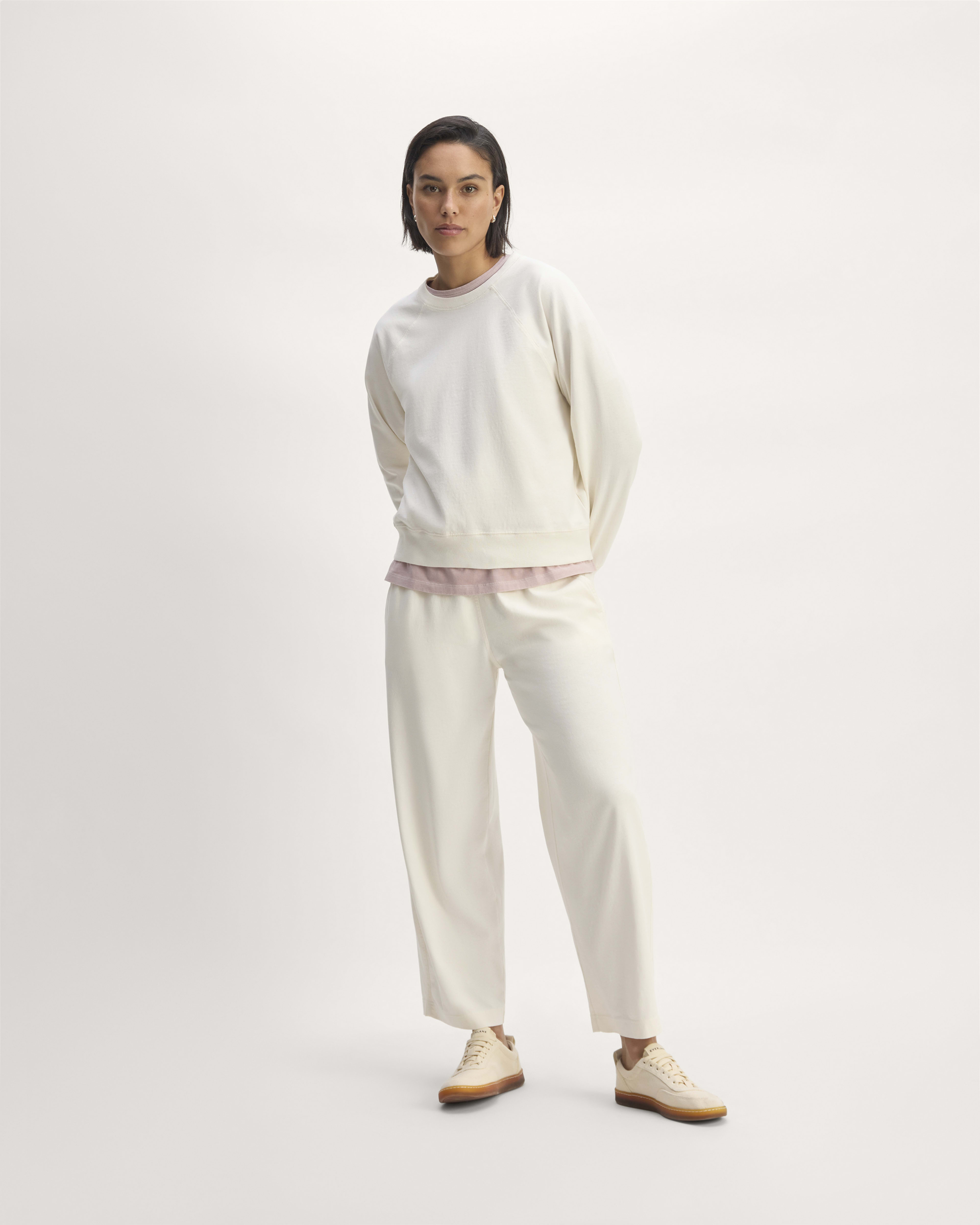 Women s Sweatshirts Sweatpants in White The Off Duty Collection Everlane