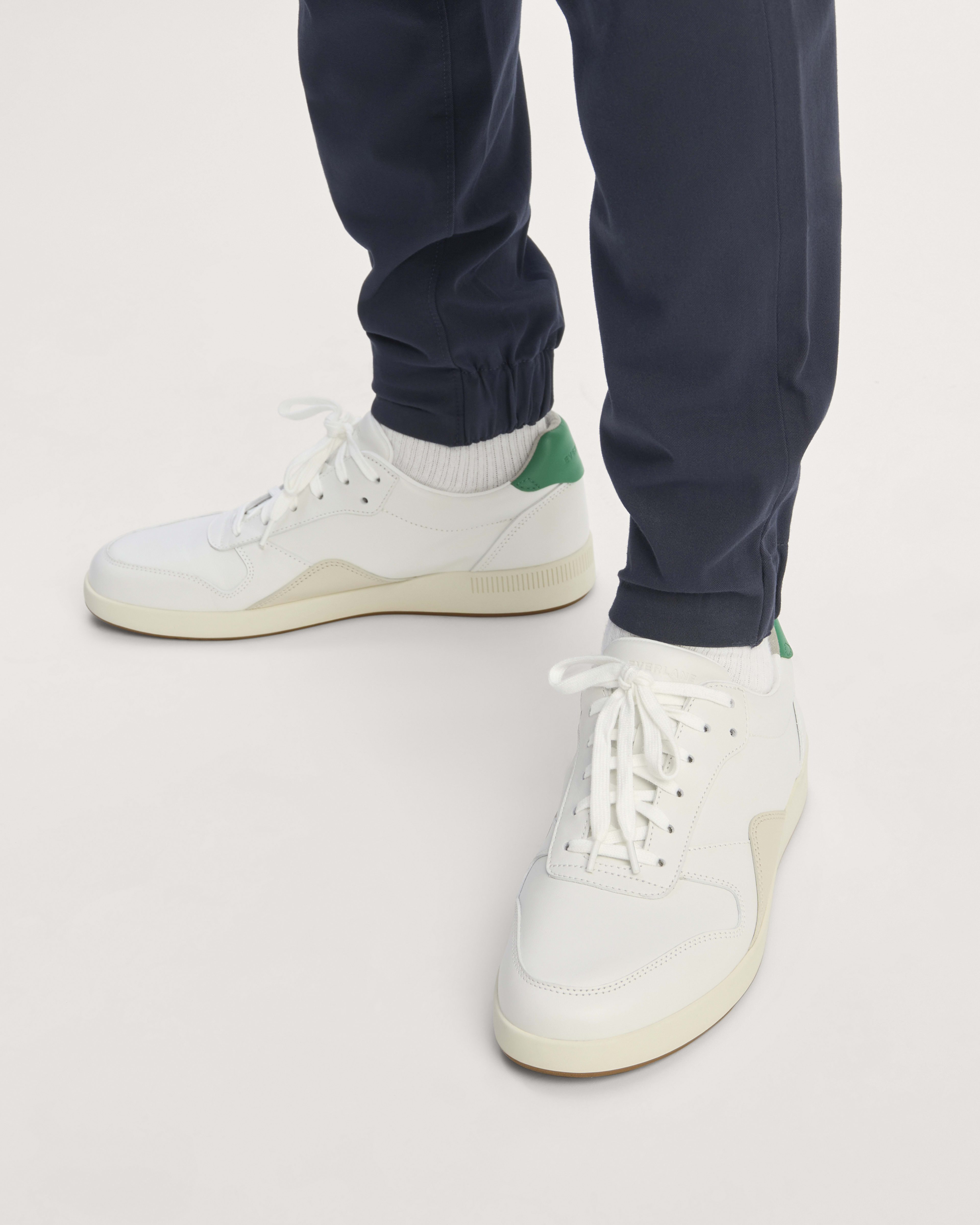The Court Sneaker White / Grass Green / Parchment Everlane