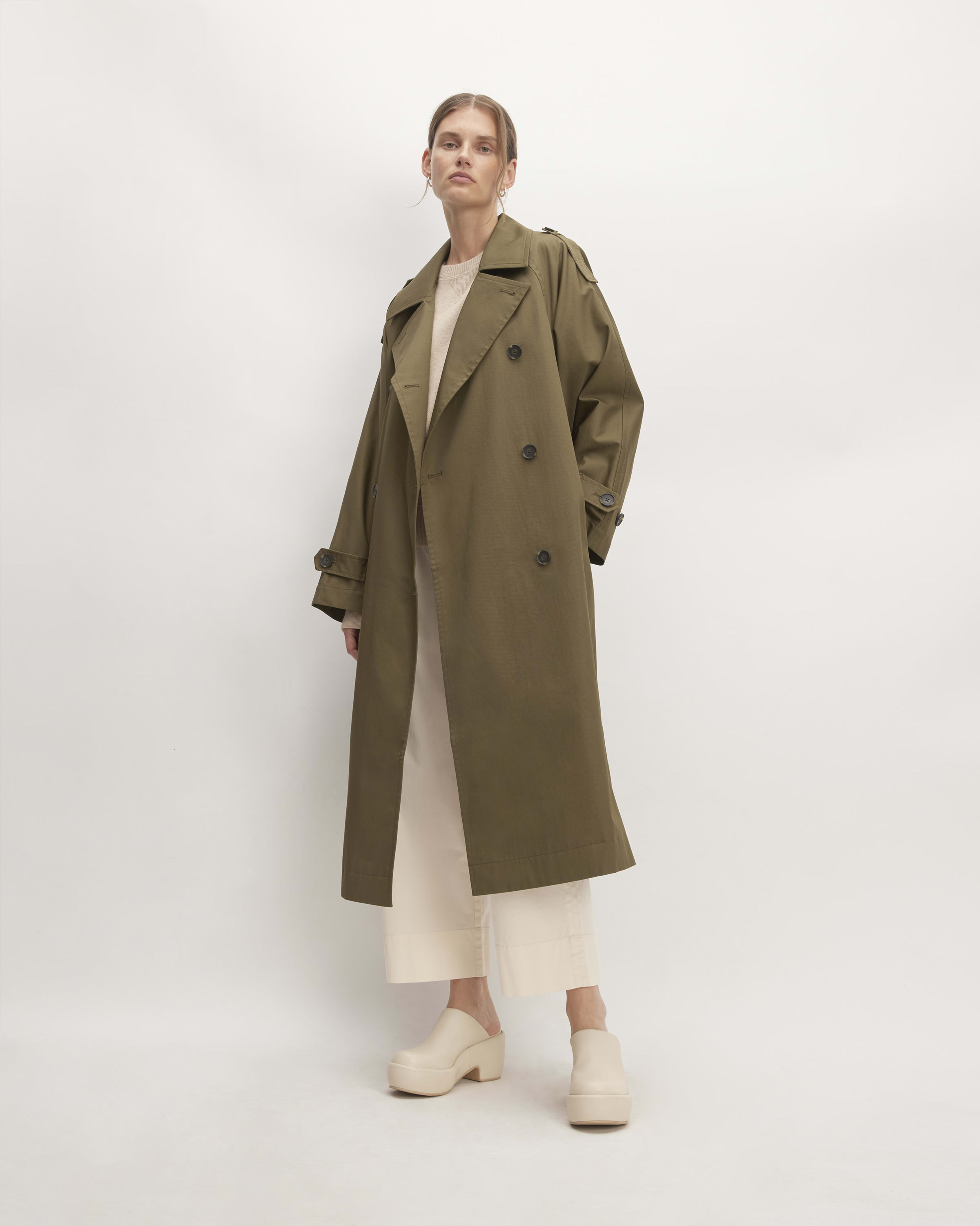 The Cotton Long Trench Coat