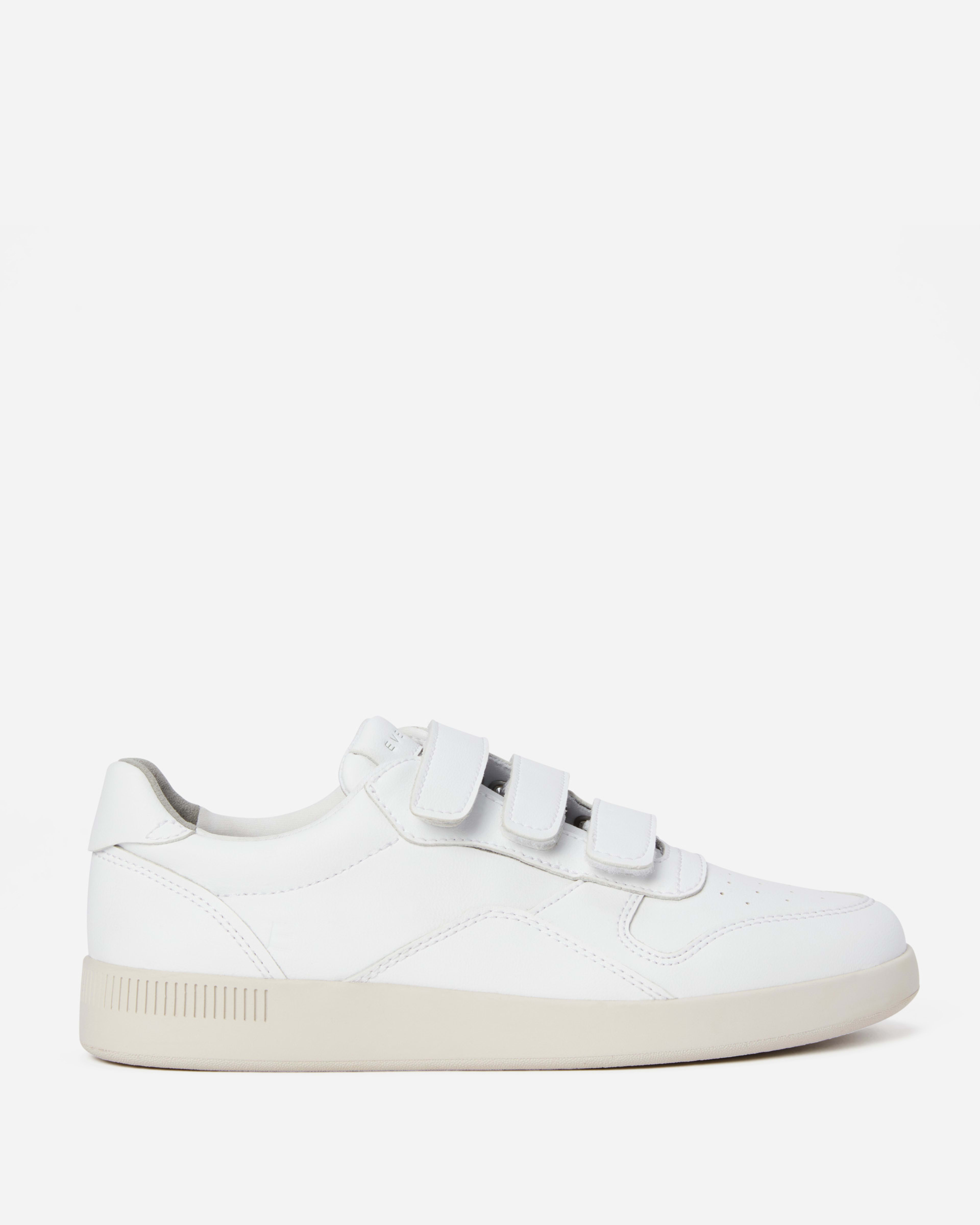 The ReLeather® Court Sneaker Velcro White – Everlane