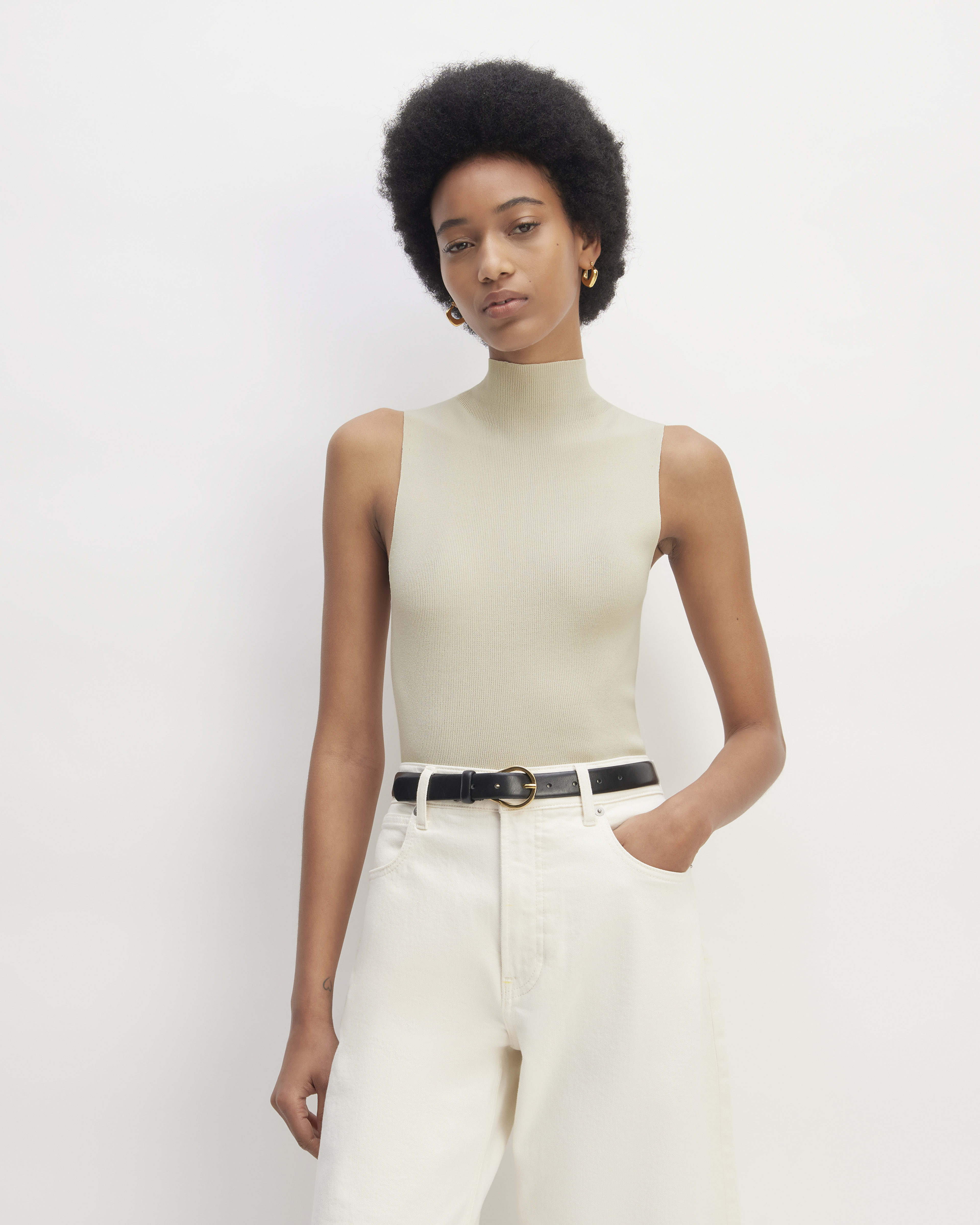 Everlane sleeveless turtleneck online