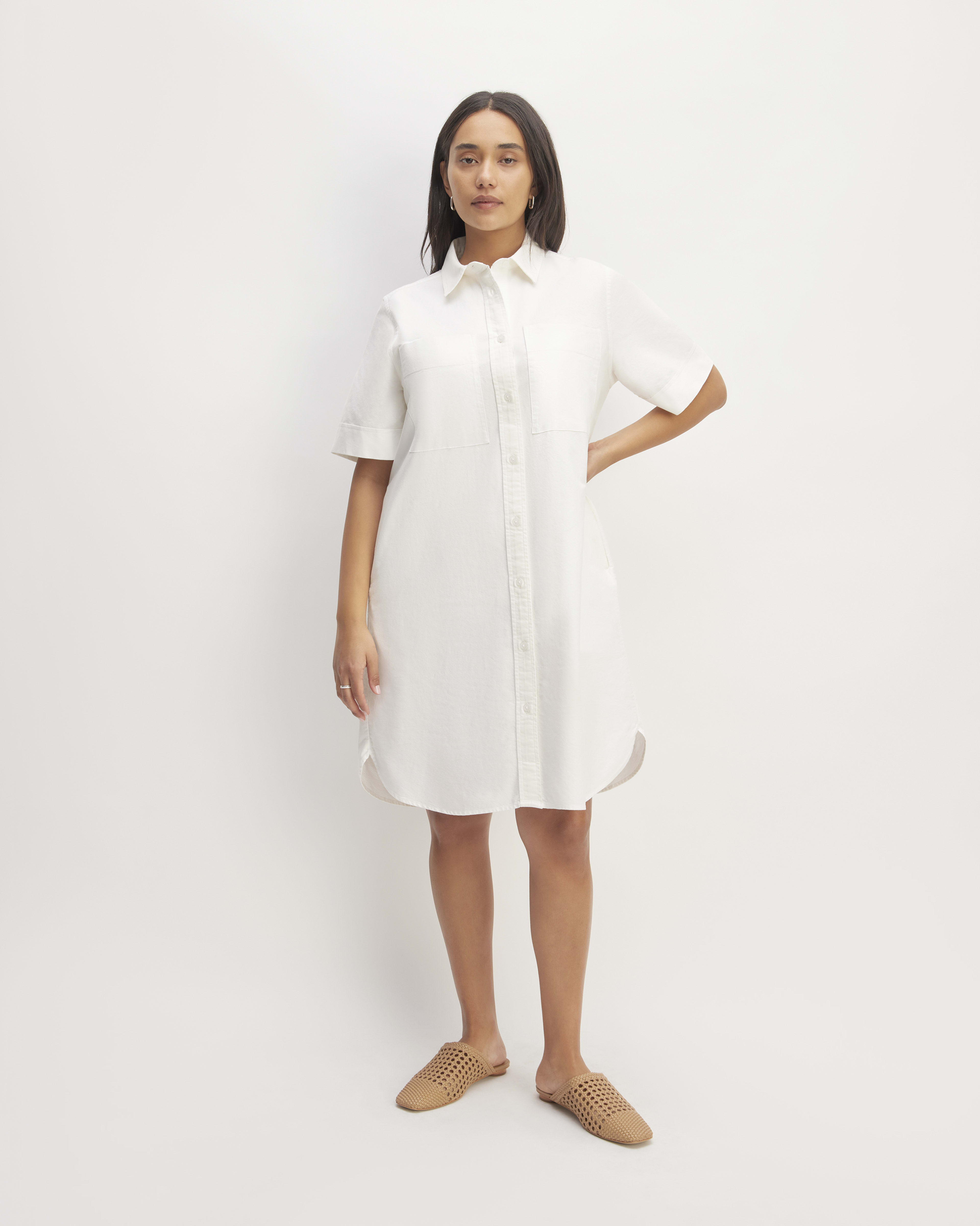 Short Sleeve Shirt Dress