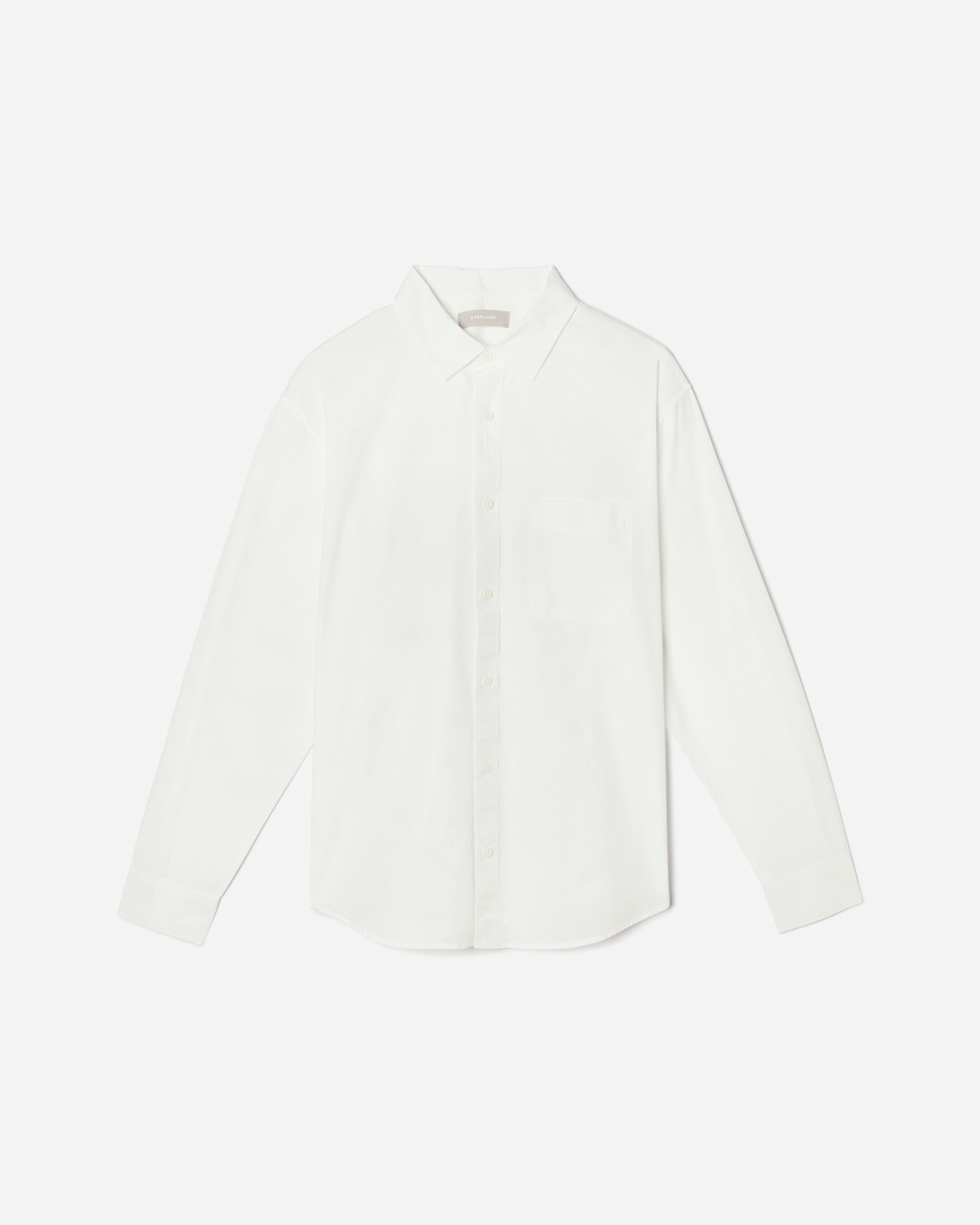 The Relaxed Poplin Shirt White – Everlane