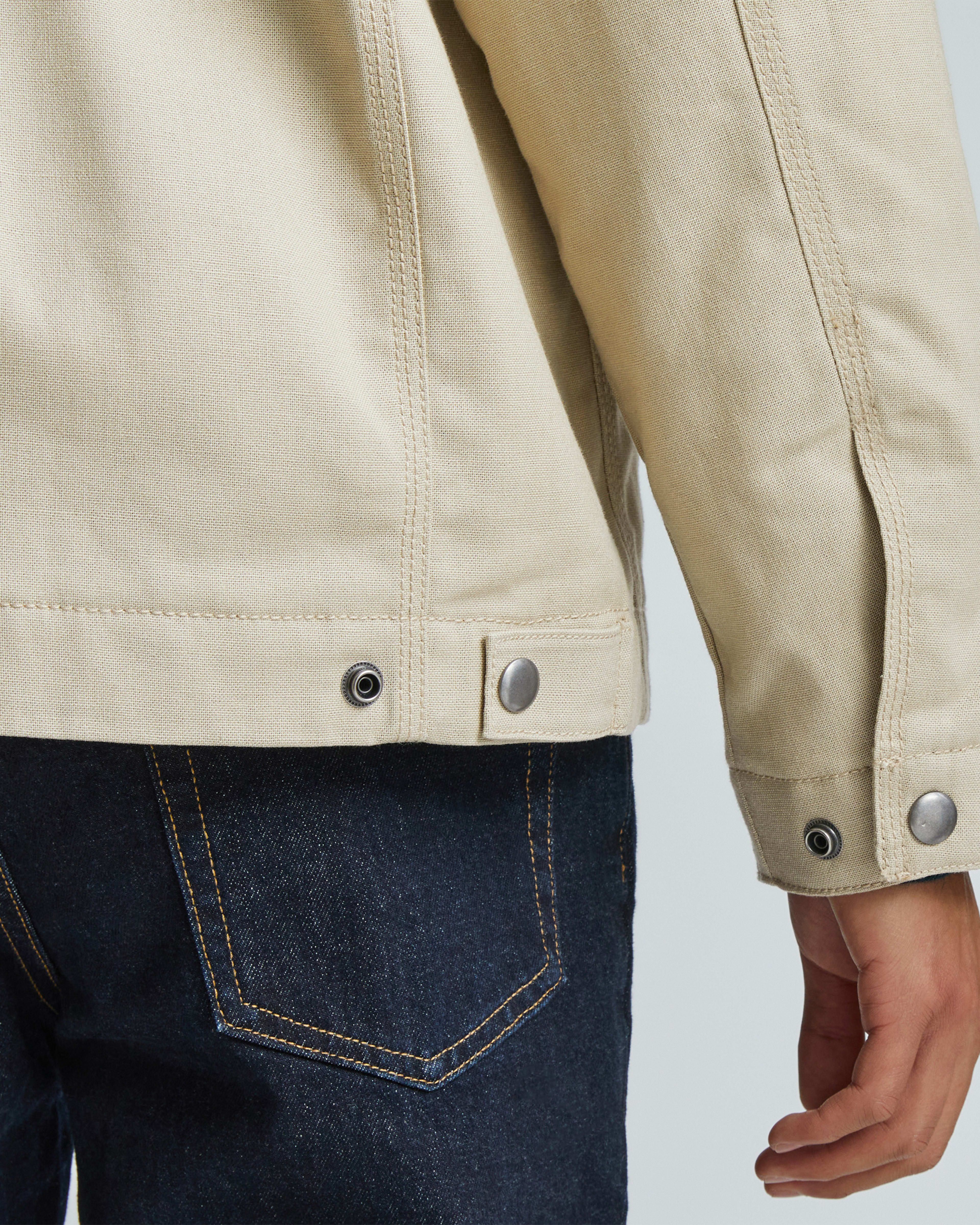 The Filled Canvas Jacket Trench Coat Khaki Everlane