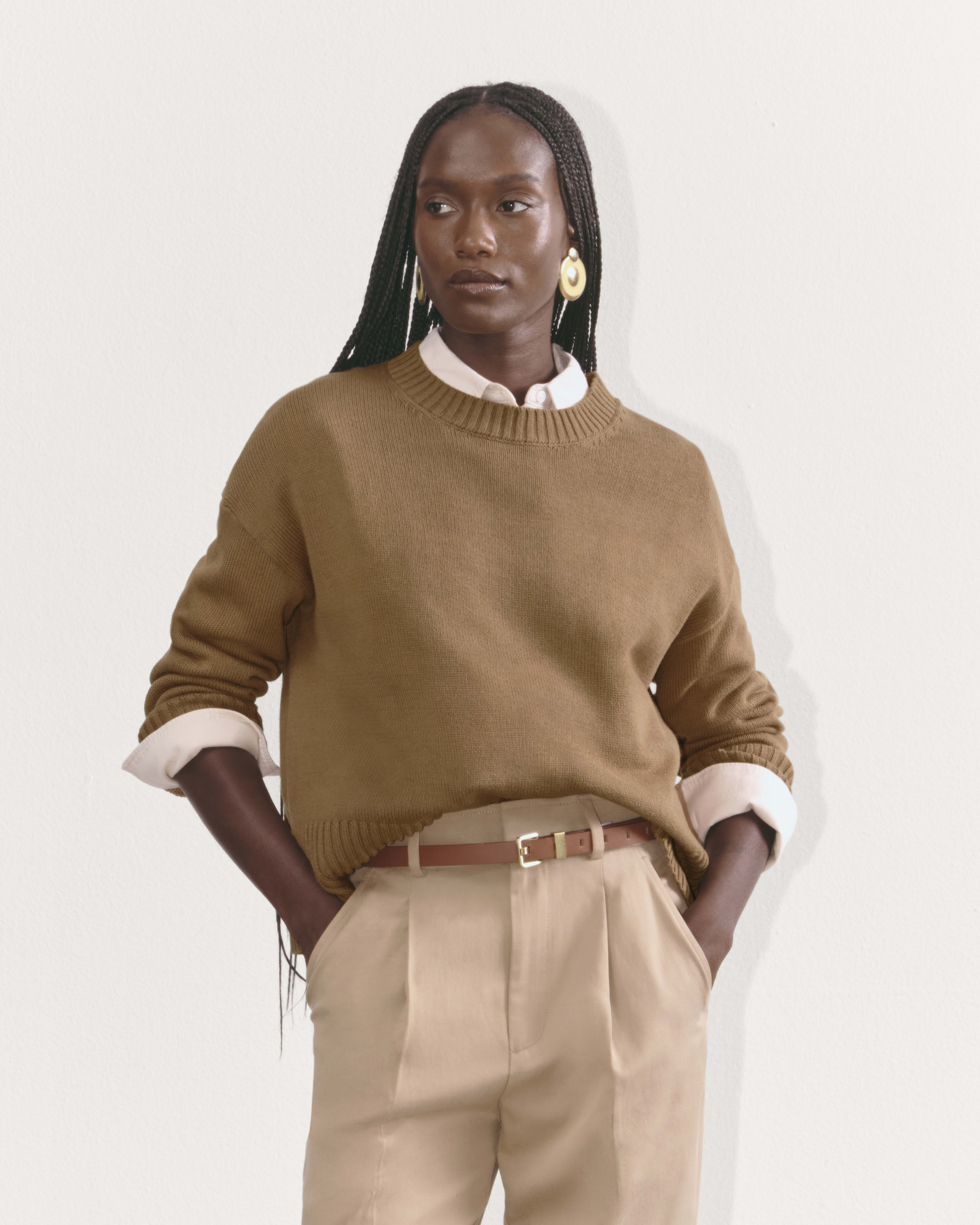 The Boxy Sweater in Everyday Cotton