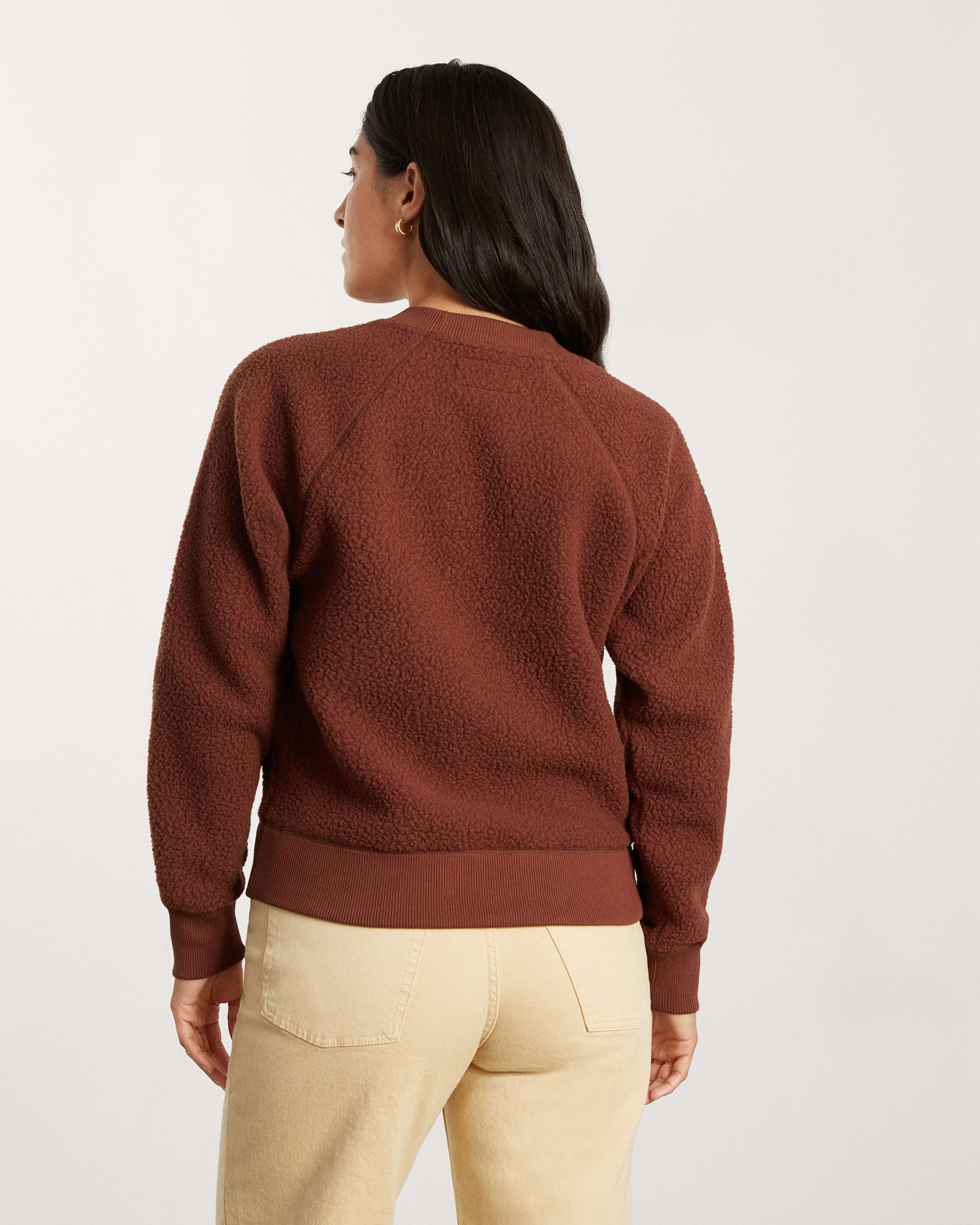 Everlane renew fleece raglan sweatshirt clearance