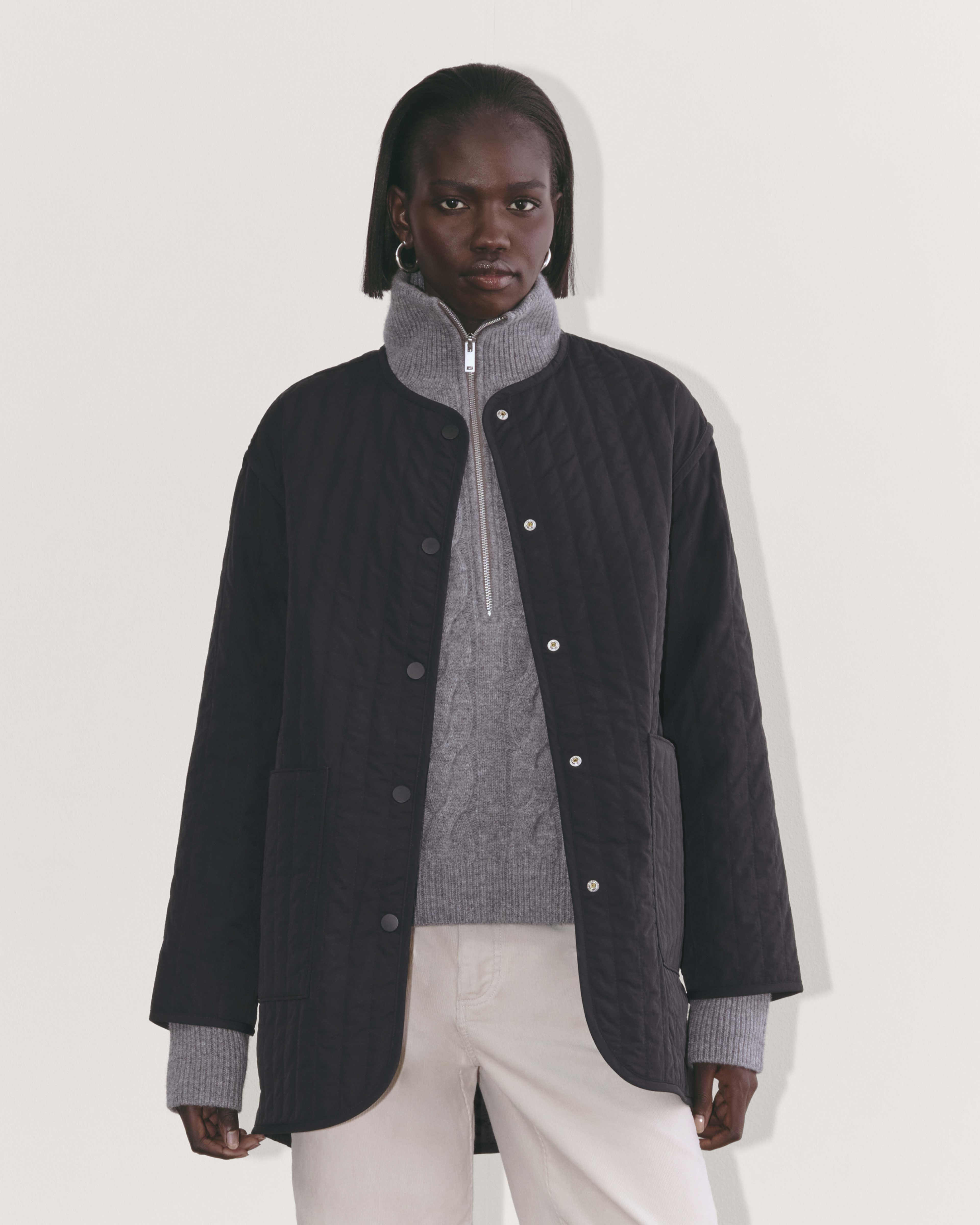Quilted cotton coat outlet