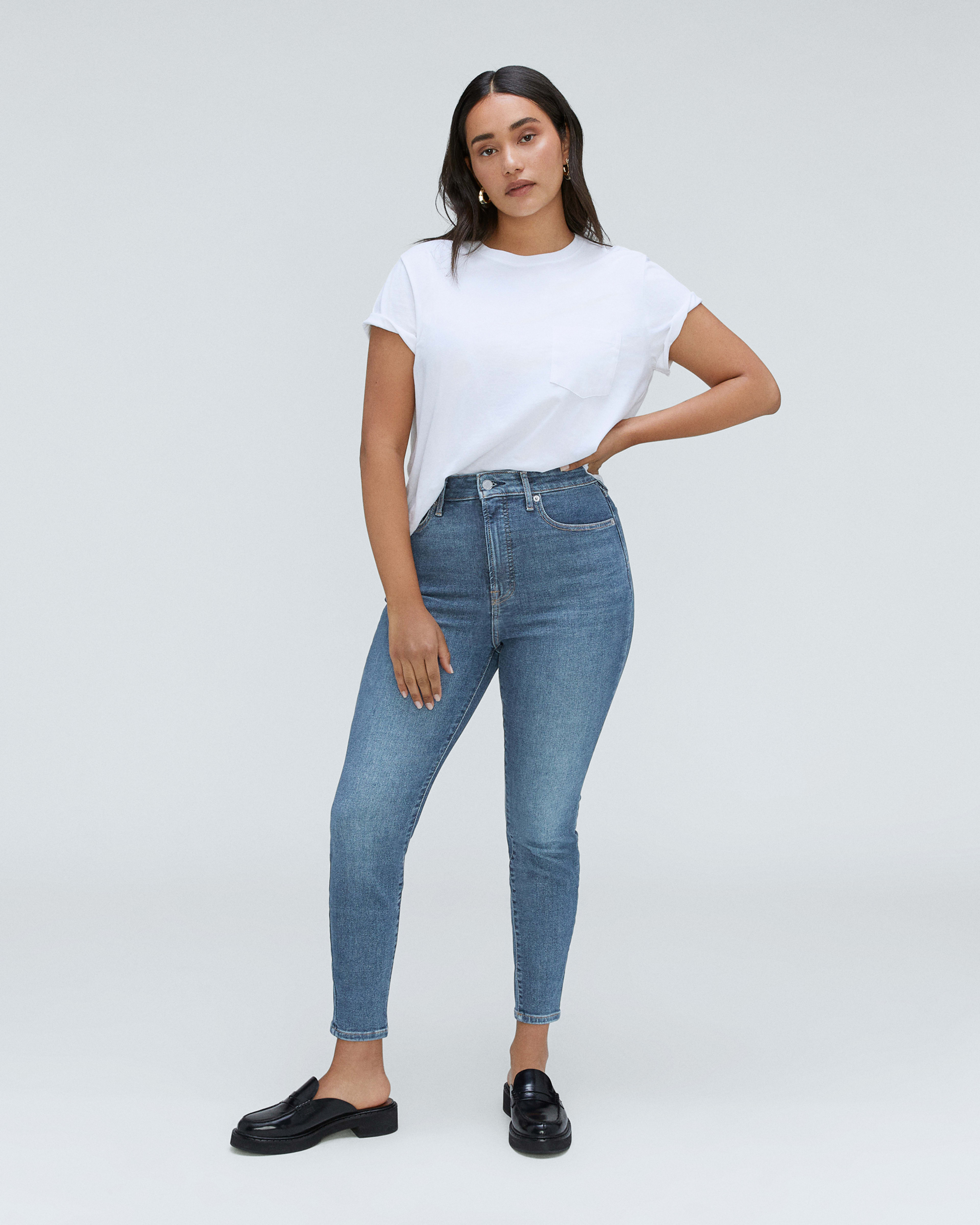 The Curvy Way-High® Skinny Jean Faded Blue – Everlane