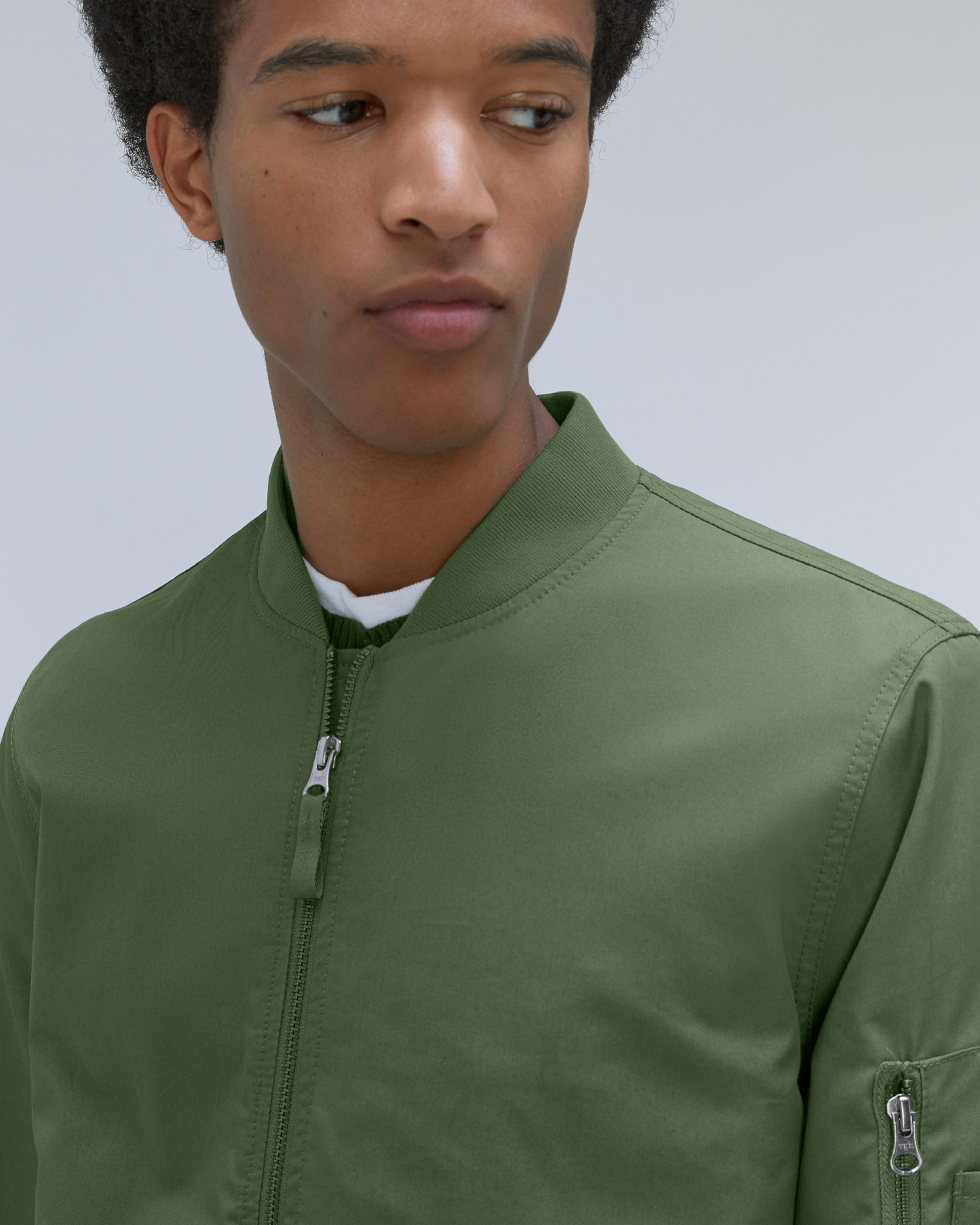 The Bomber Jacket Uniform Forest Green Everlane