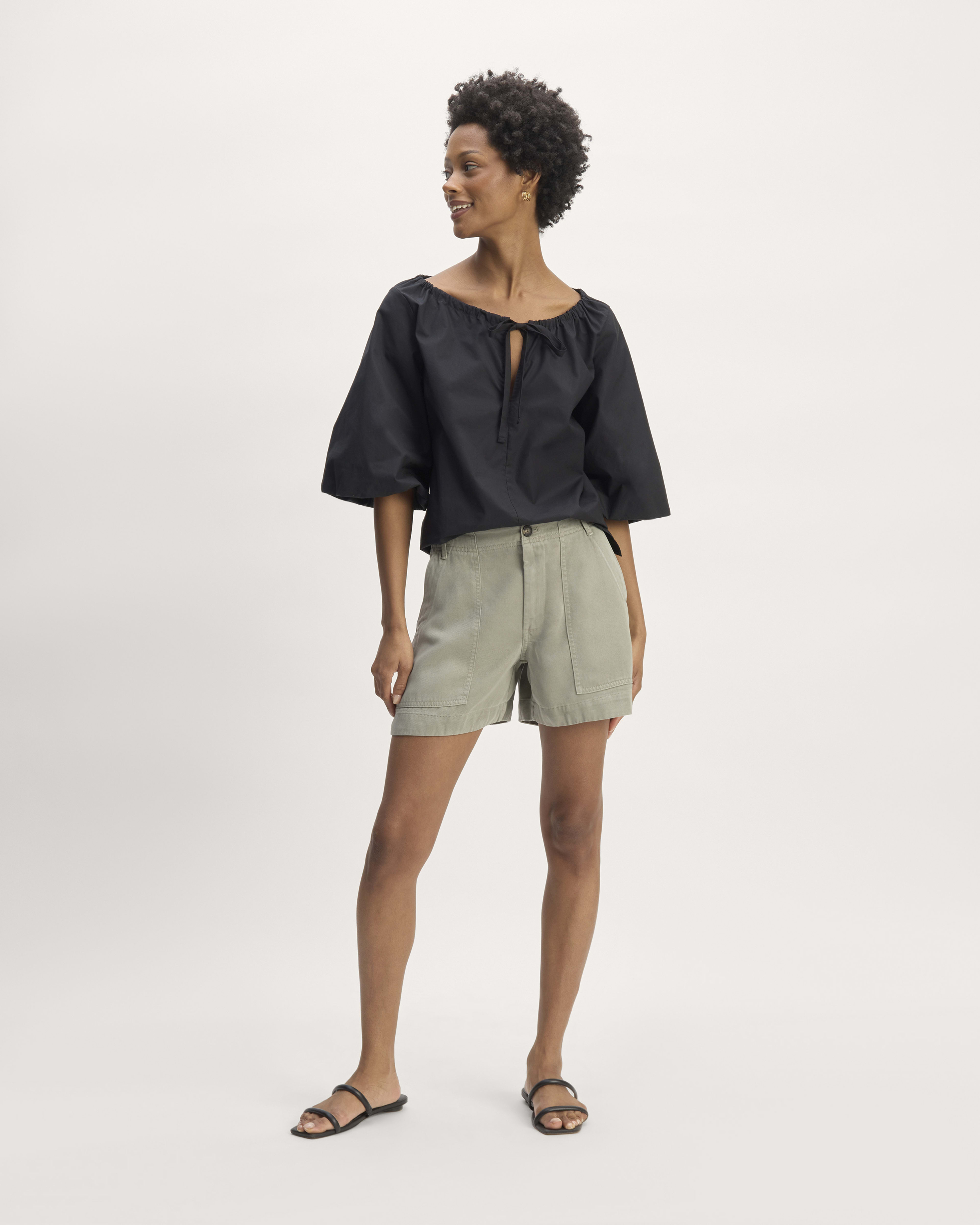 The TENCEL™ Utility Short Sage Green – Everlane