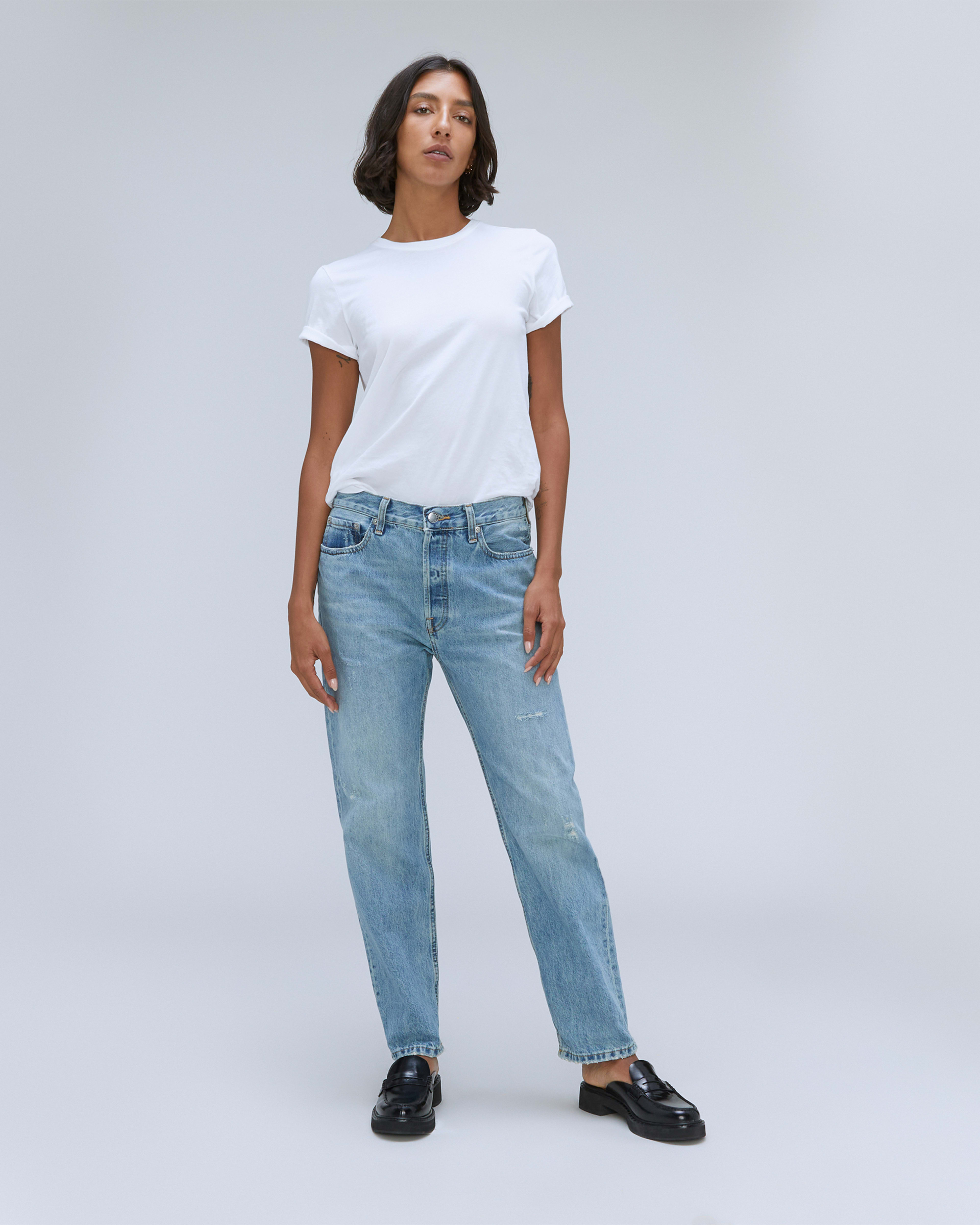 Everlane high rise slim straight 2025