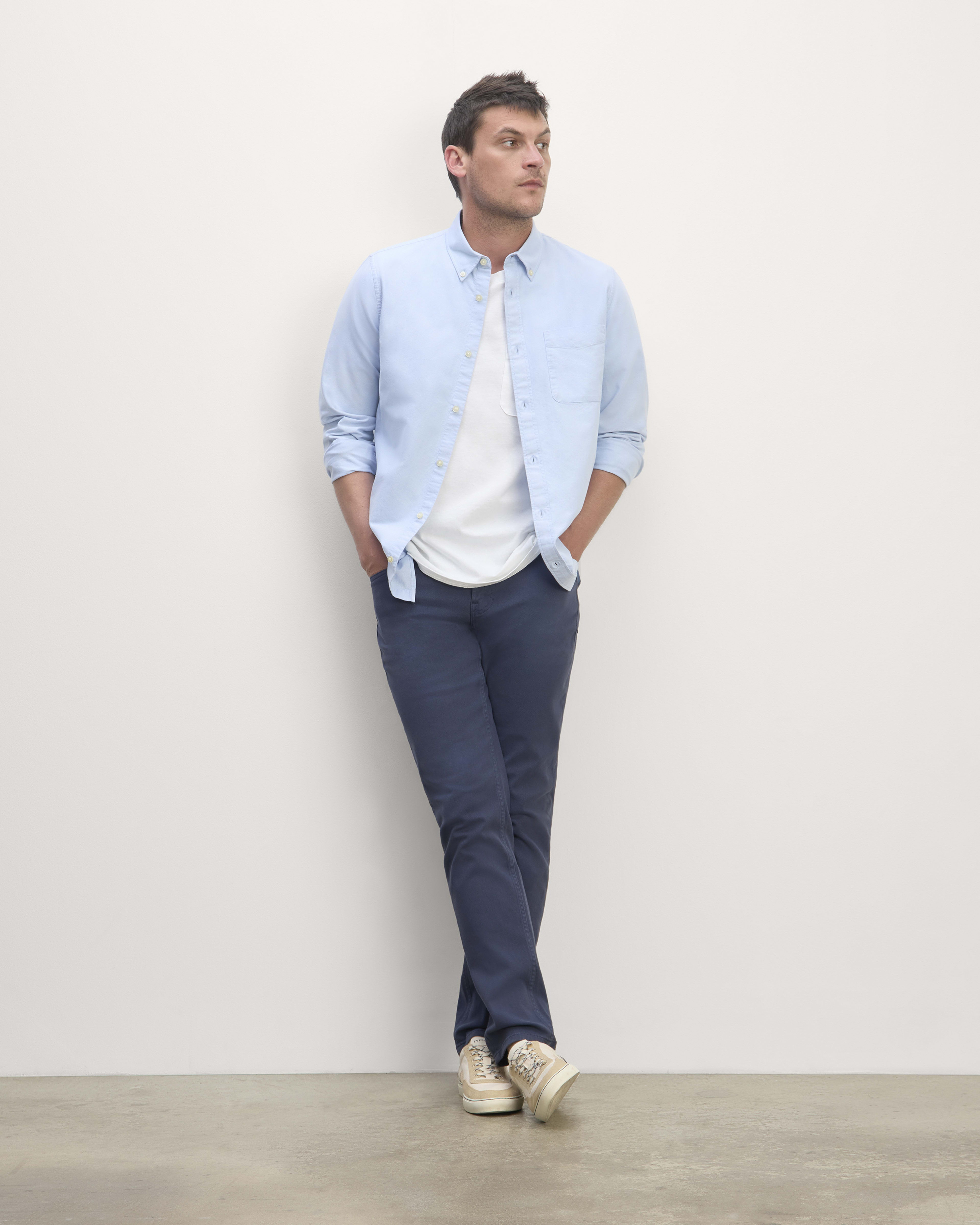 The Stretch Twill 5-Pocket Pant Navy – Everlane