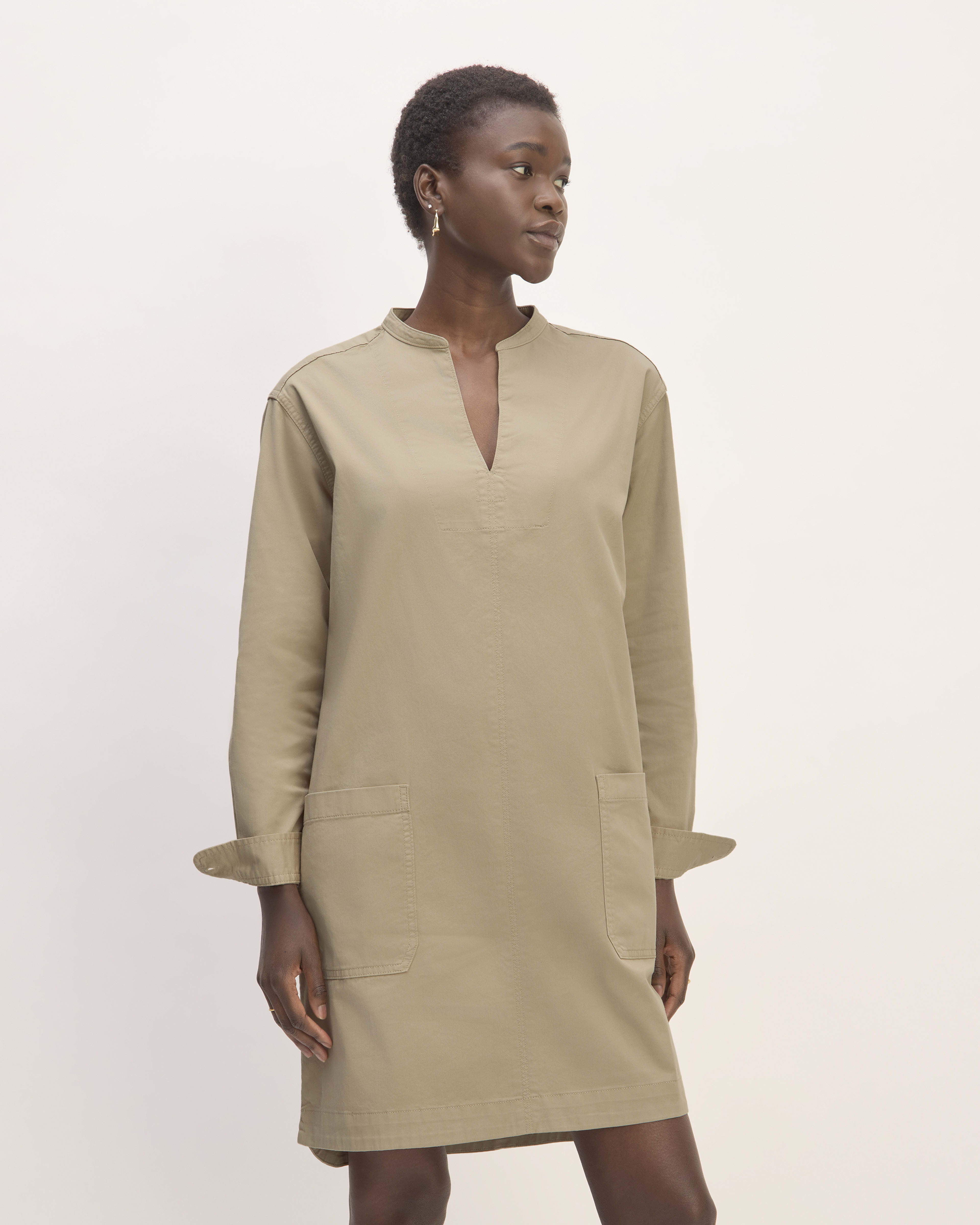 Khaki trench coat dress on sale