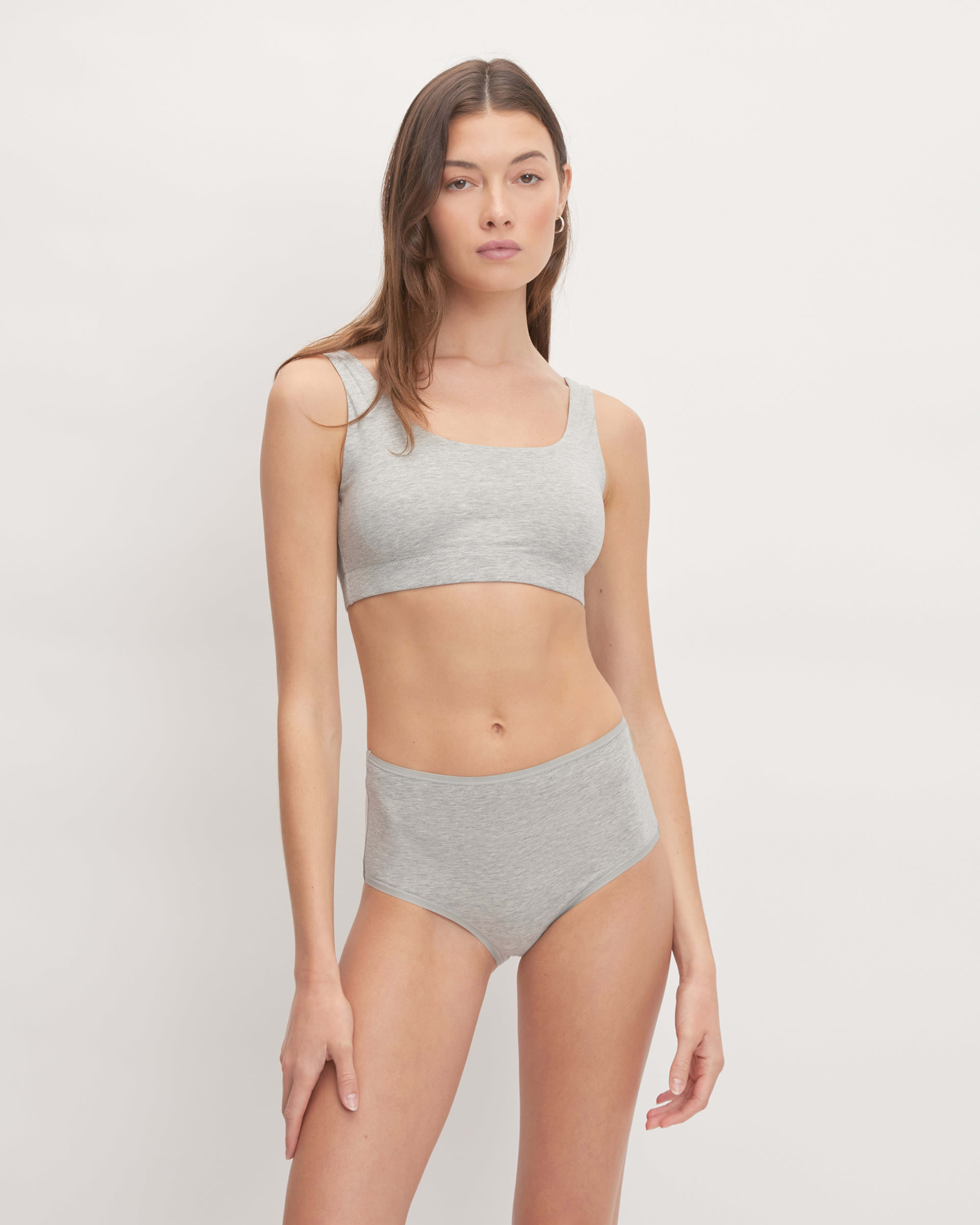 The Cotton High-Rise Hipster Heathered Grey – Everlane