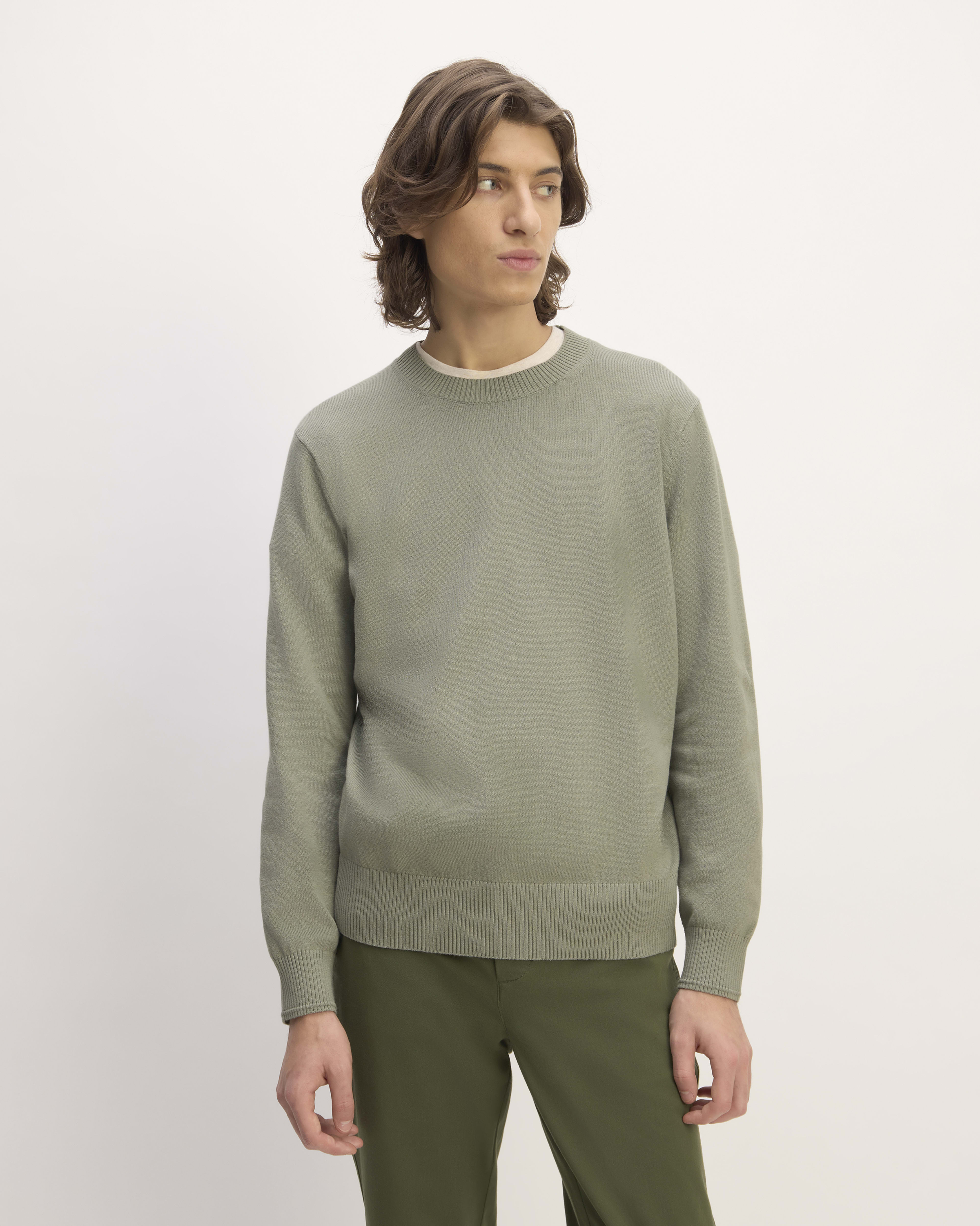 Men's Crew Neck Wool Sweater - Men's Sweaters & Sweatshirts - New In 2024