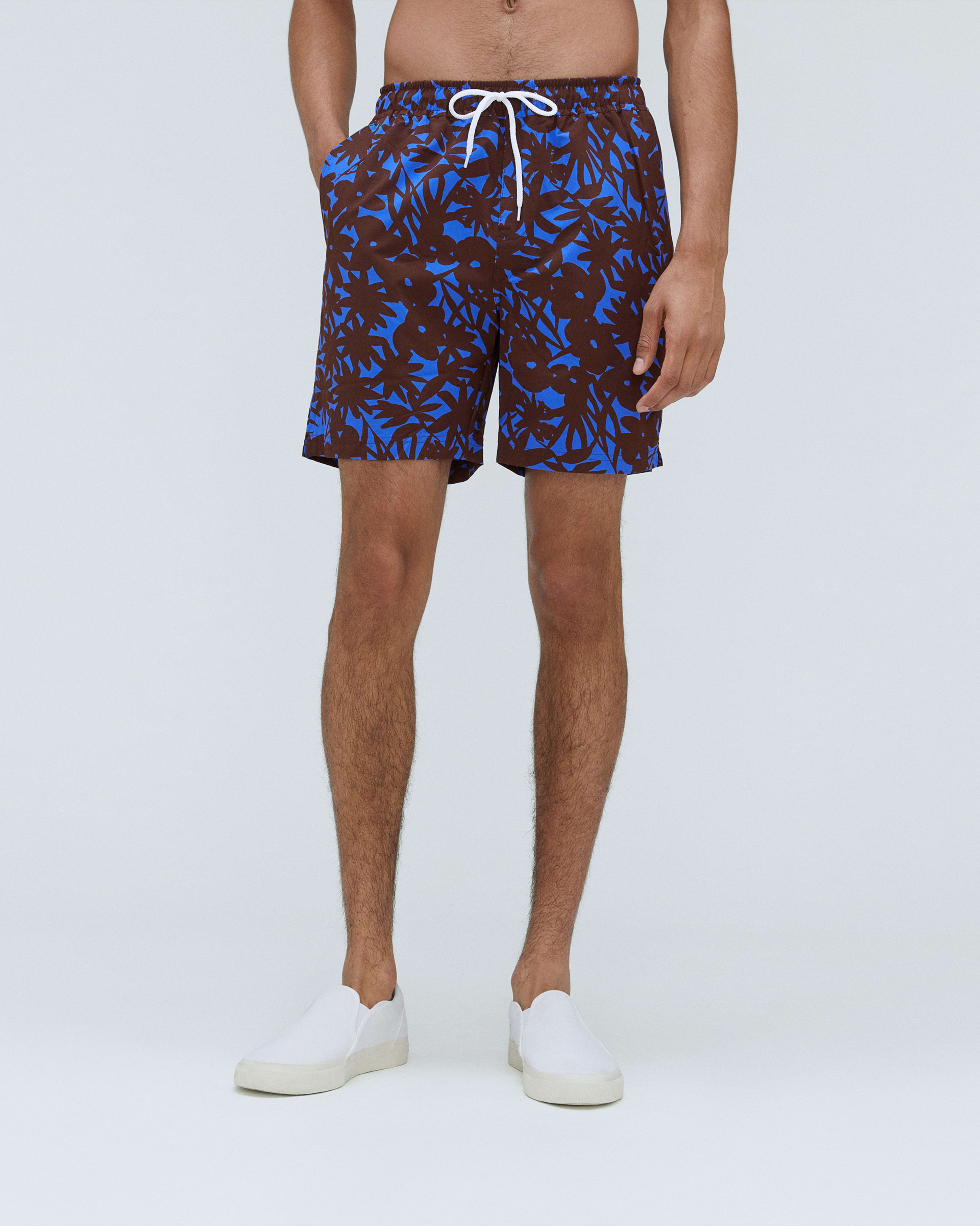 The ReNew Swim Short Chicory Floral Everlane
