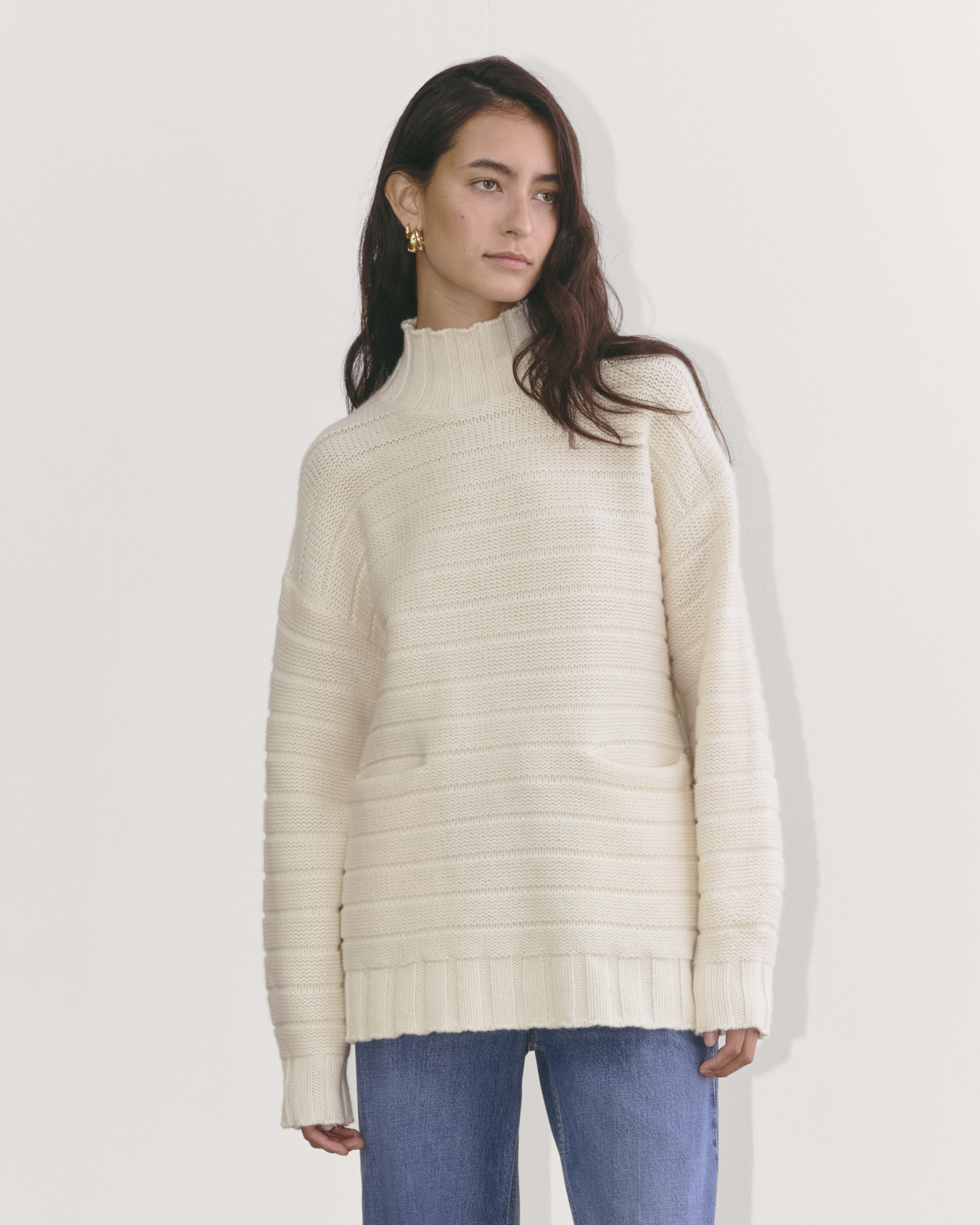 The Oversized Turtleneck in Luxe Merino