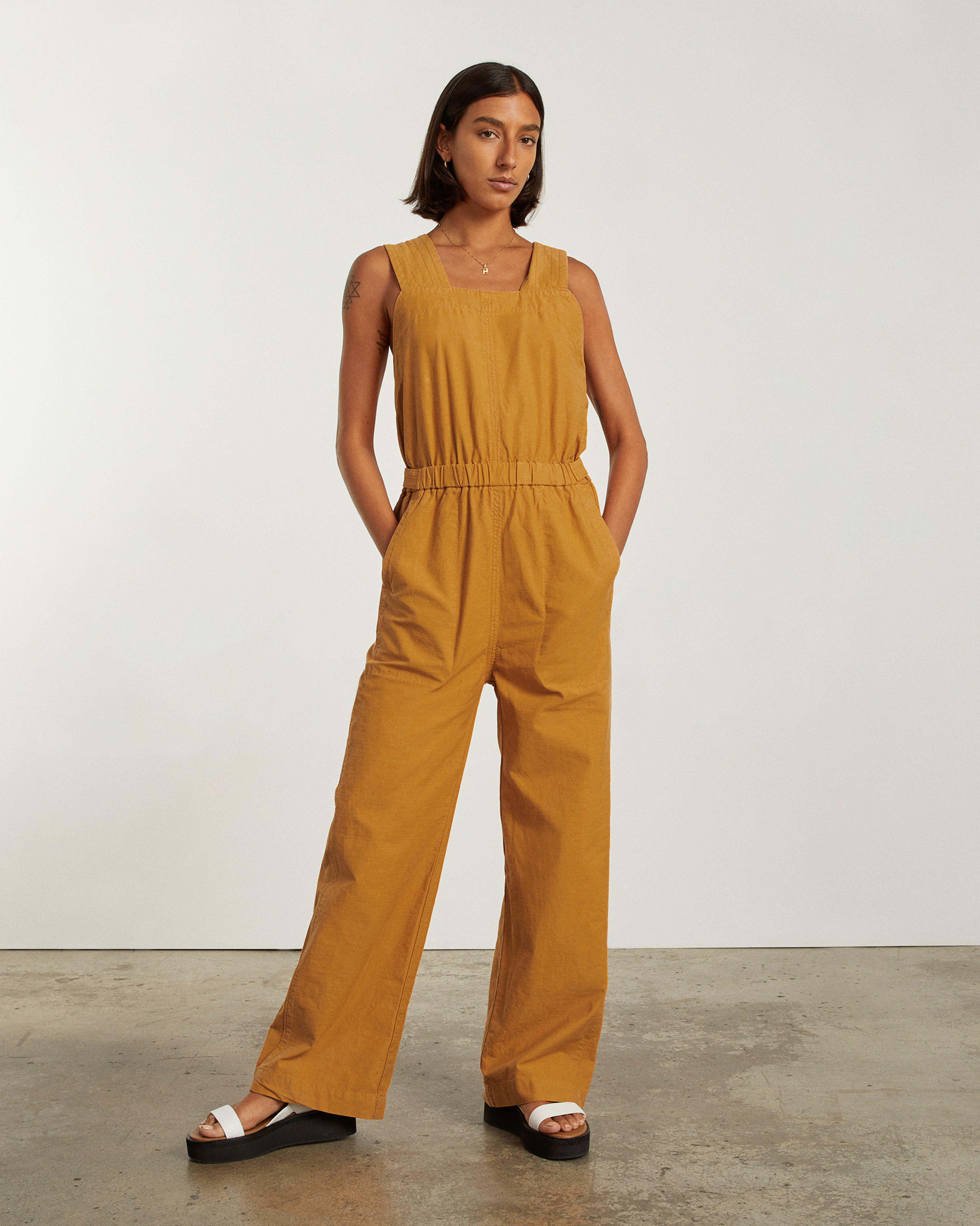The Fatigue Apron Jumpsuit Amber Everlane