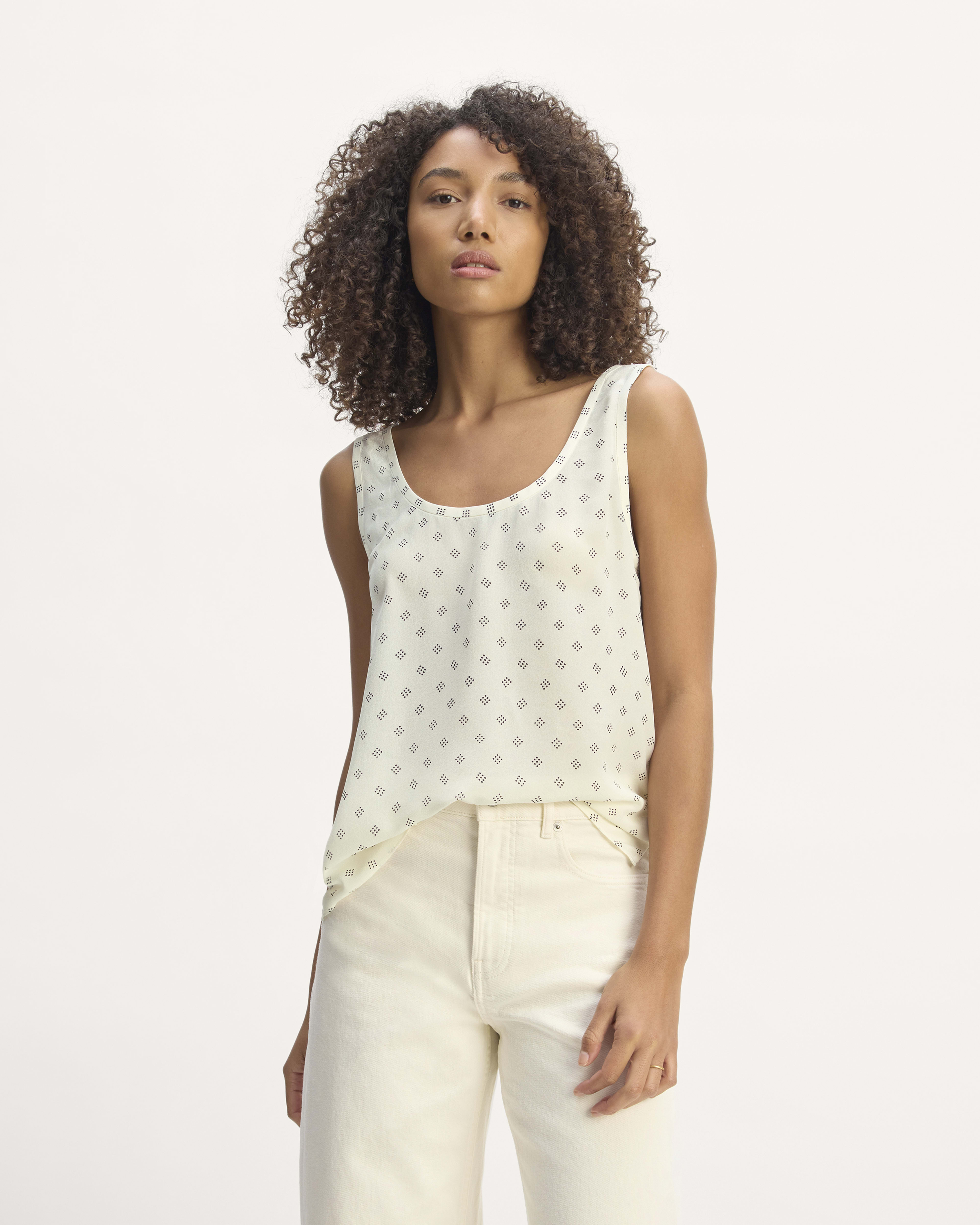 The Scoop Tank in Washable Silk
