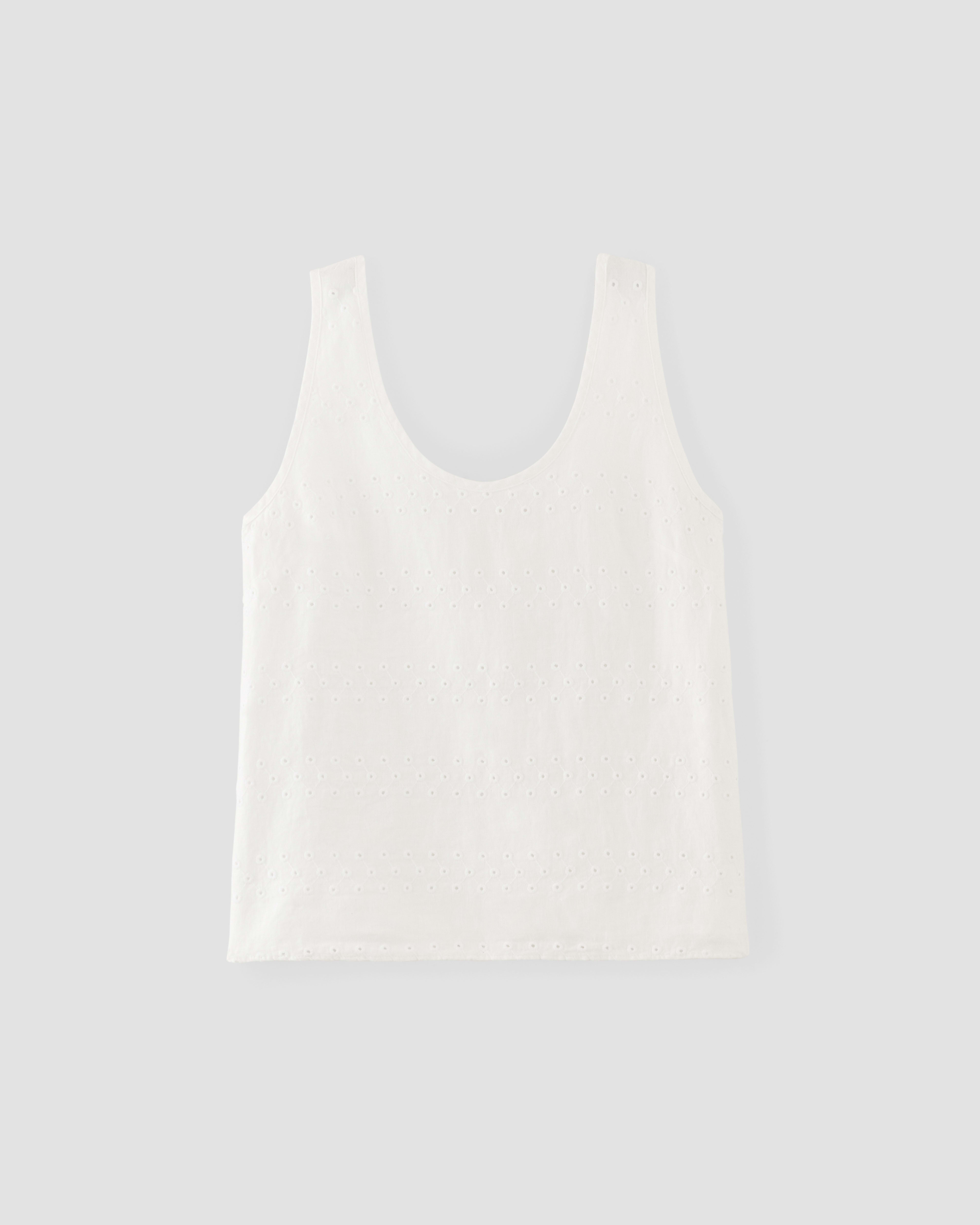 Lysse Evie Scoop Neck Tank in White