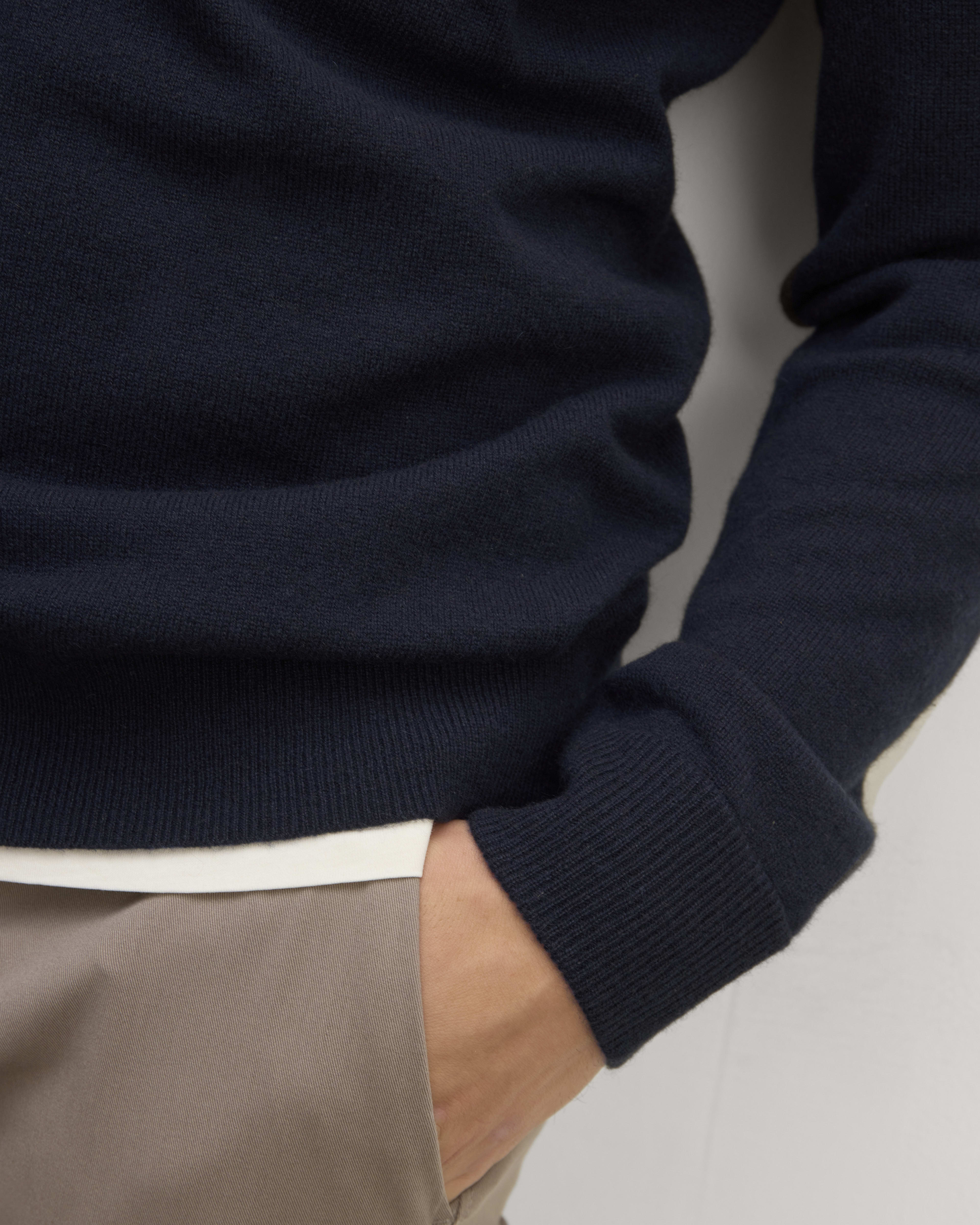 Brushed Cashmere Crew in Watermelon