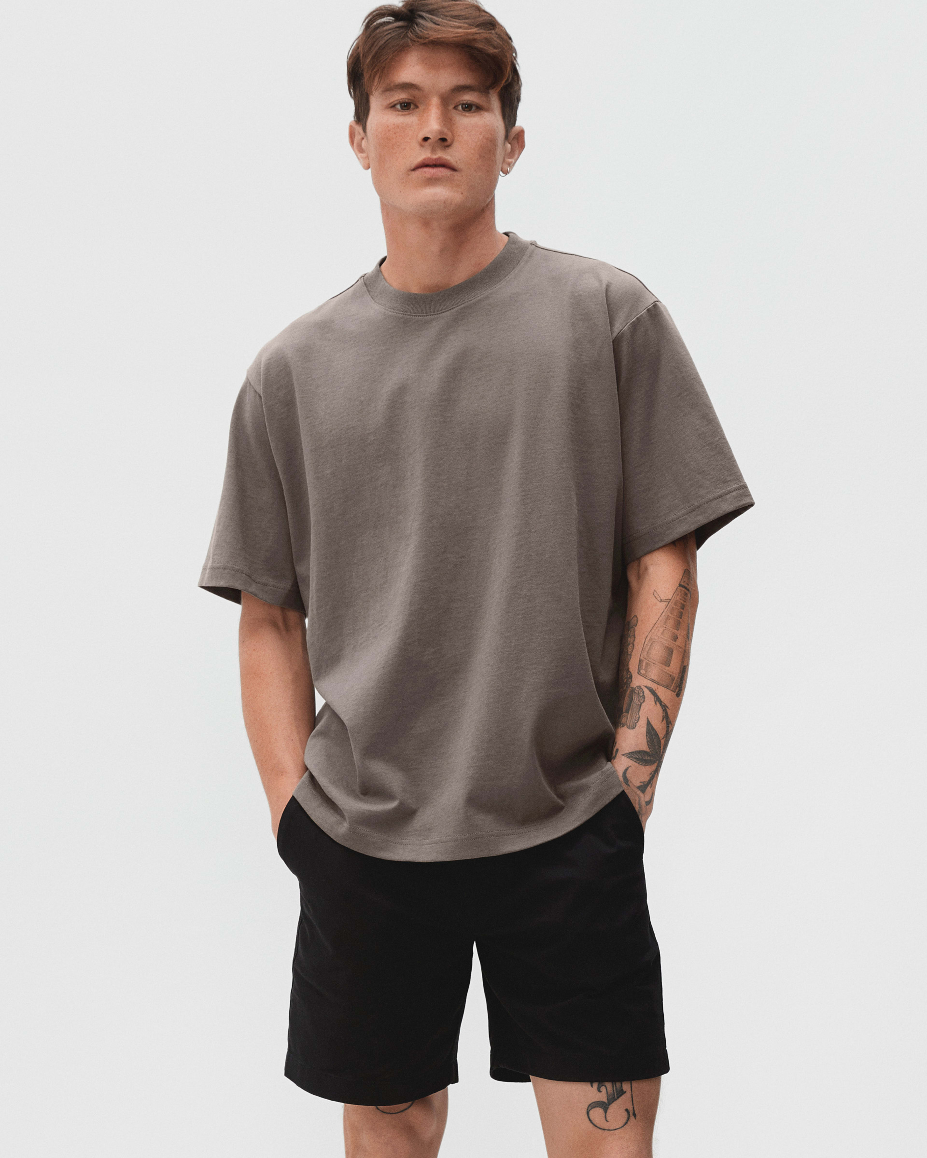 The Premium-Weight Relaxed Crew | Uniform Abalone – Everlane
