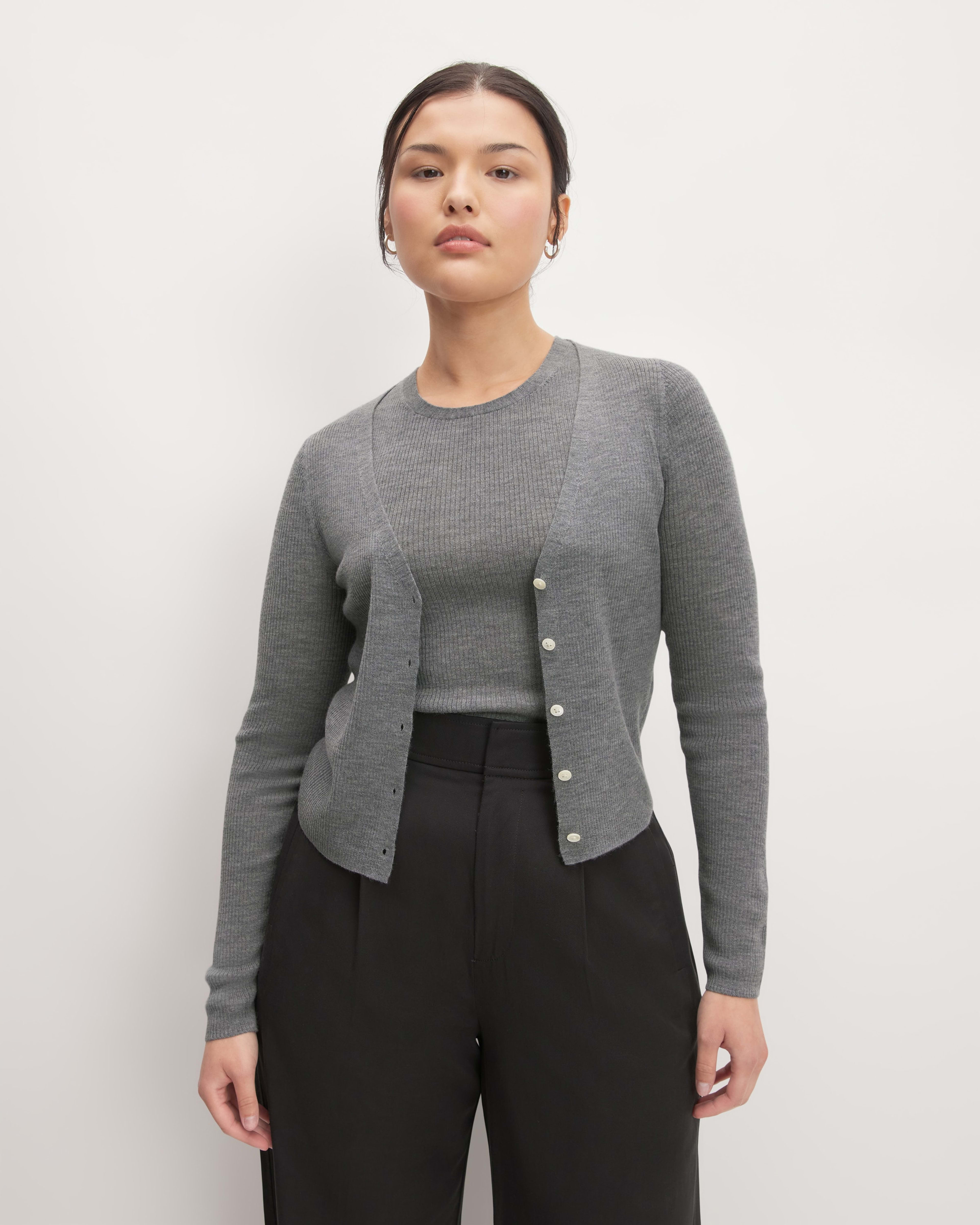 Long Cardigan - Medium Grey –  a kind heart