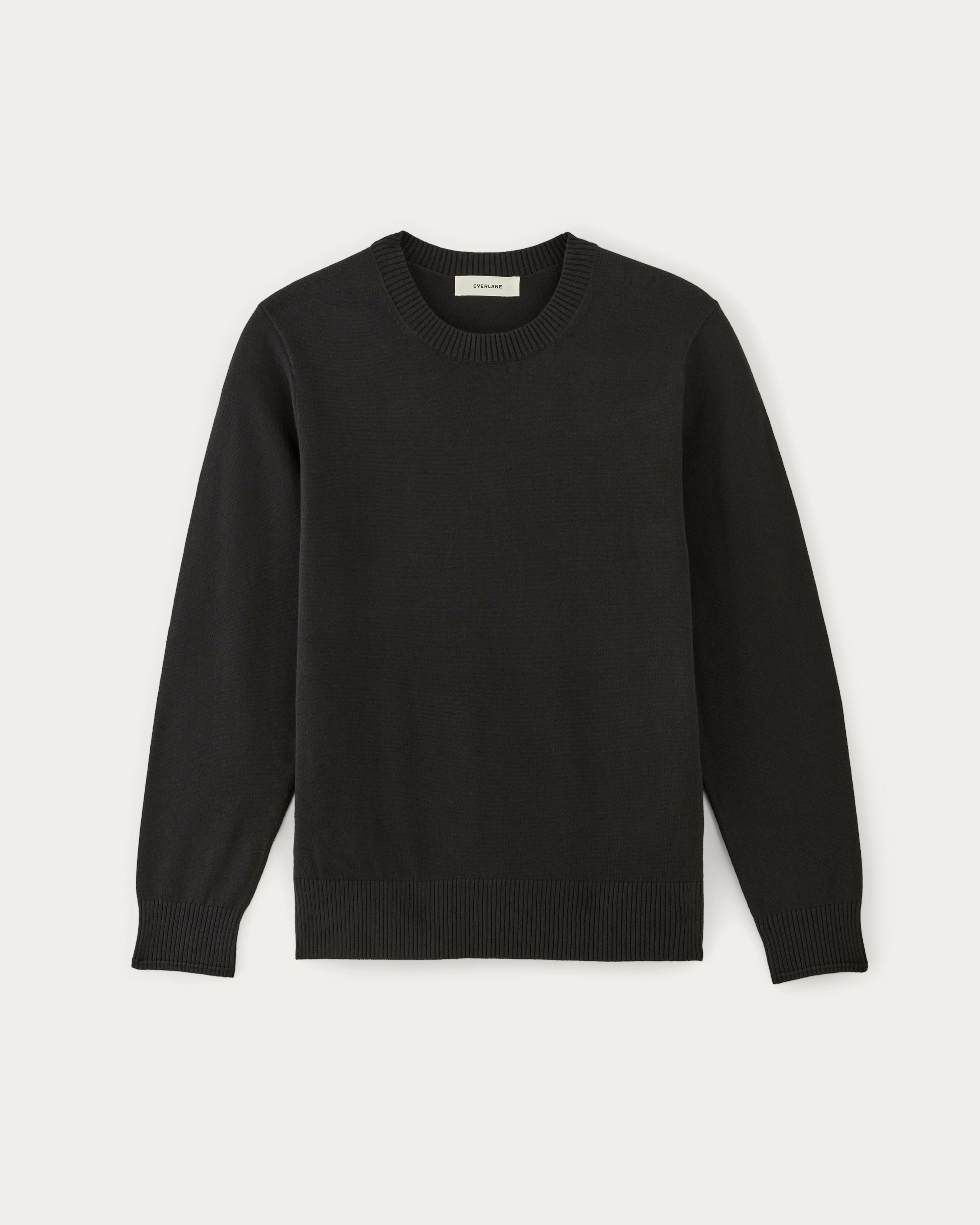 Men s Sweaters Cashmere Cardigans Crewnecks in Black Everlane