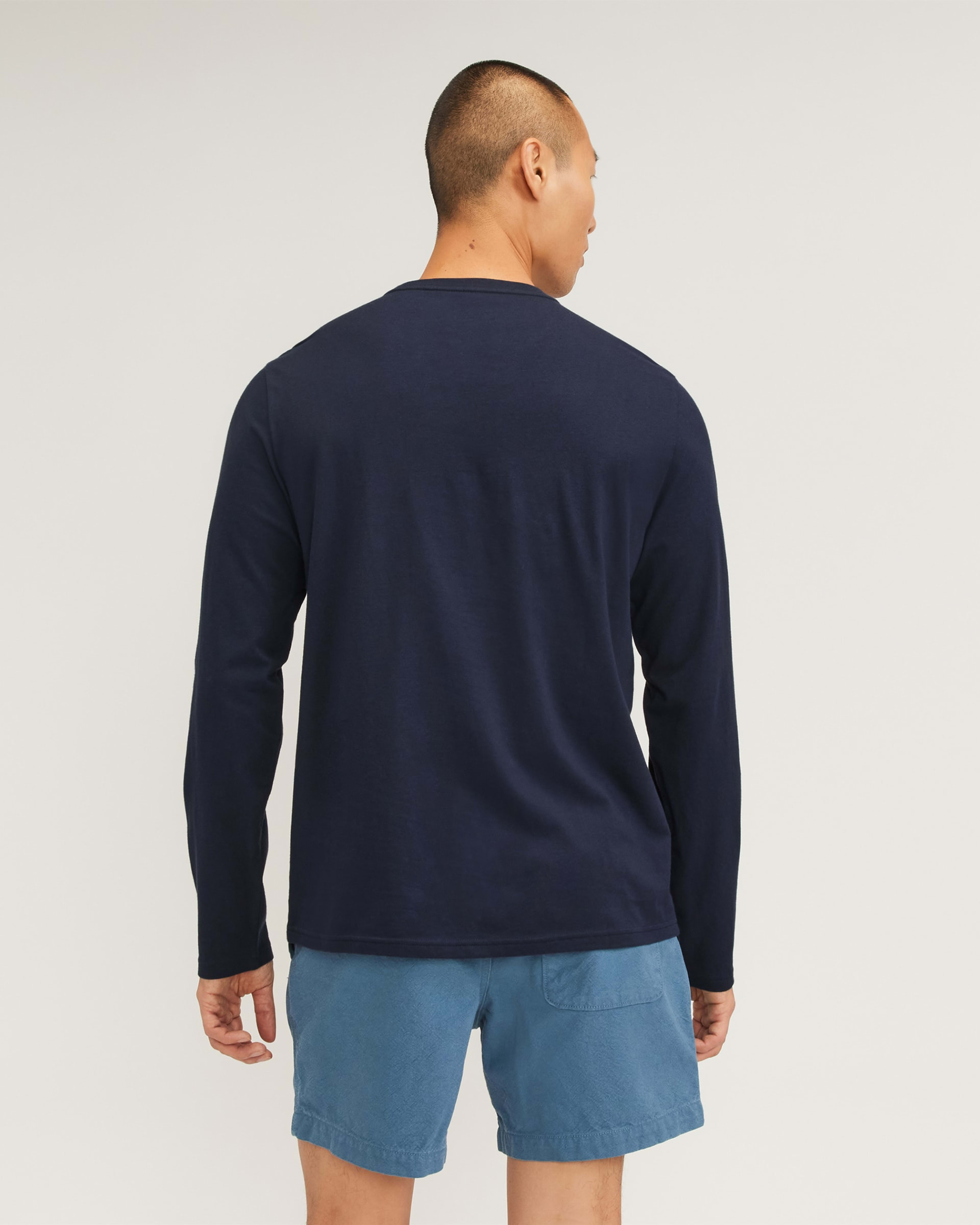 Essential Logo Emb Tee-Atlantic Navy