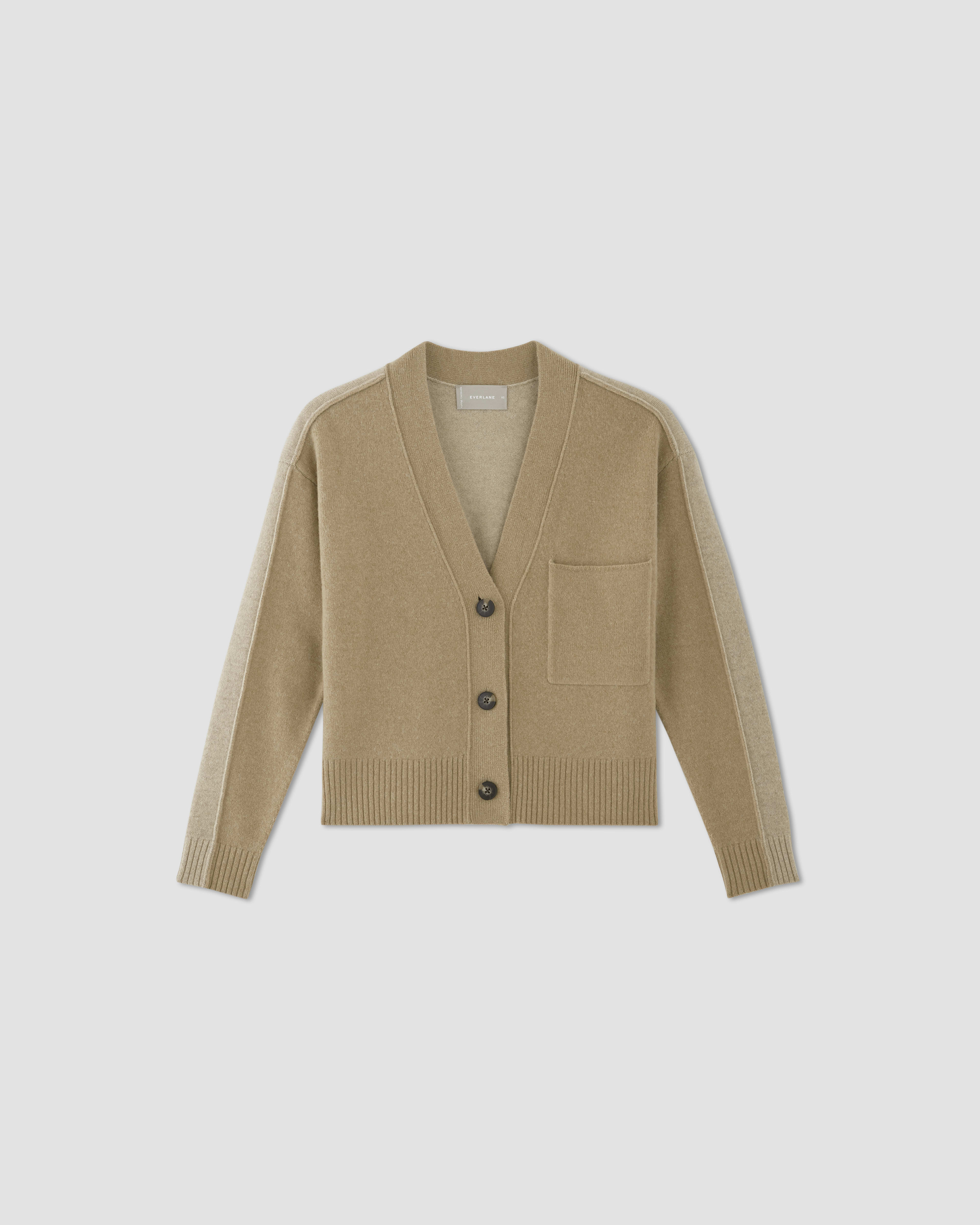 The Good Merino Wool Cardigan Light Camel / Dark Oat Everlane