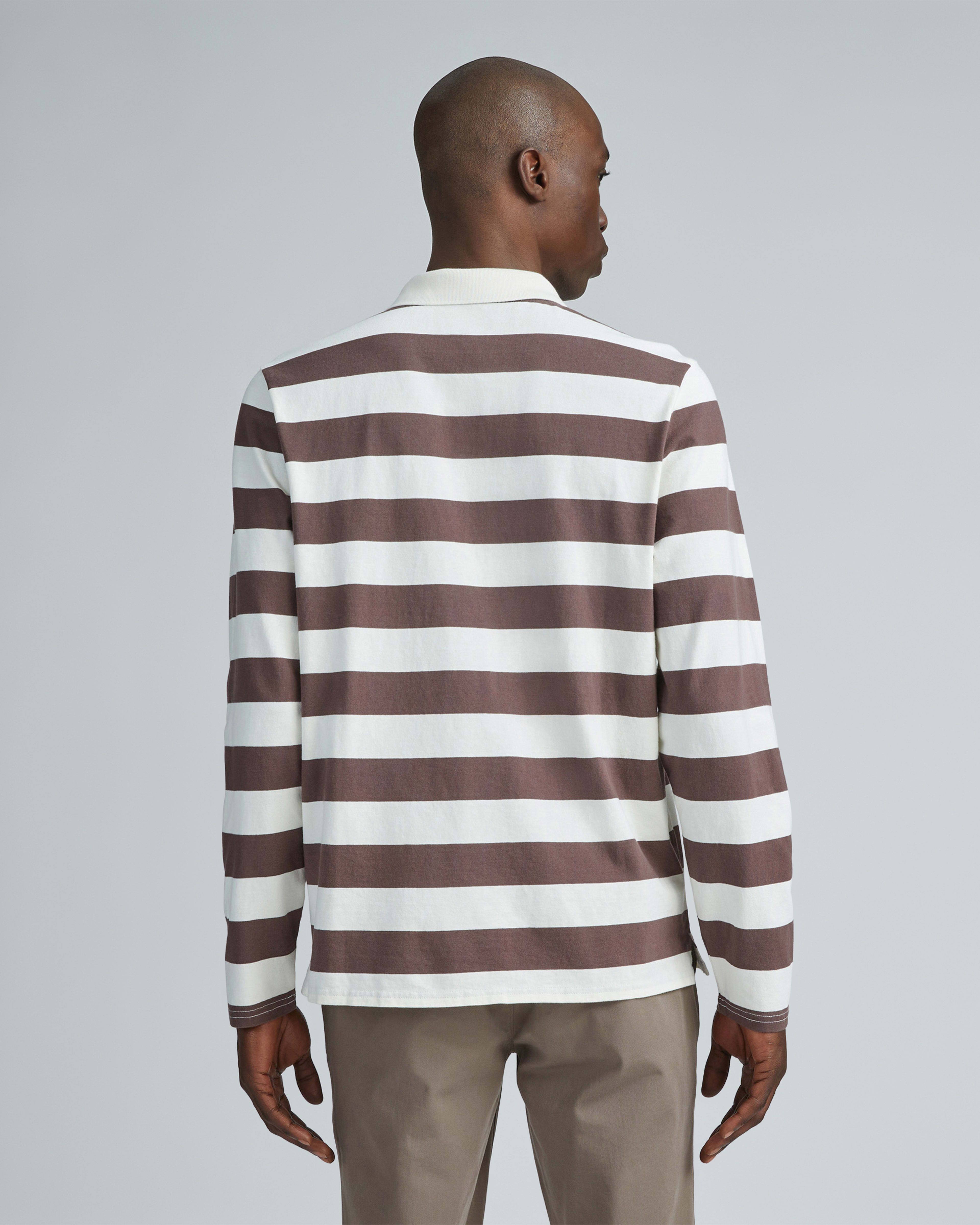 The Premium-Weight Rugby Shirt Chocolate Brown / Canvas Tan – Everlane