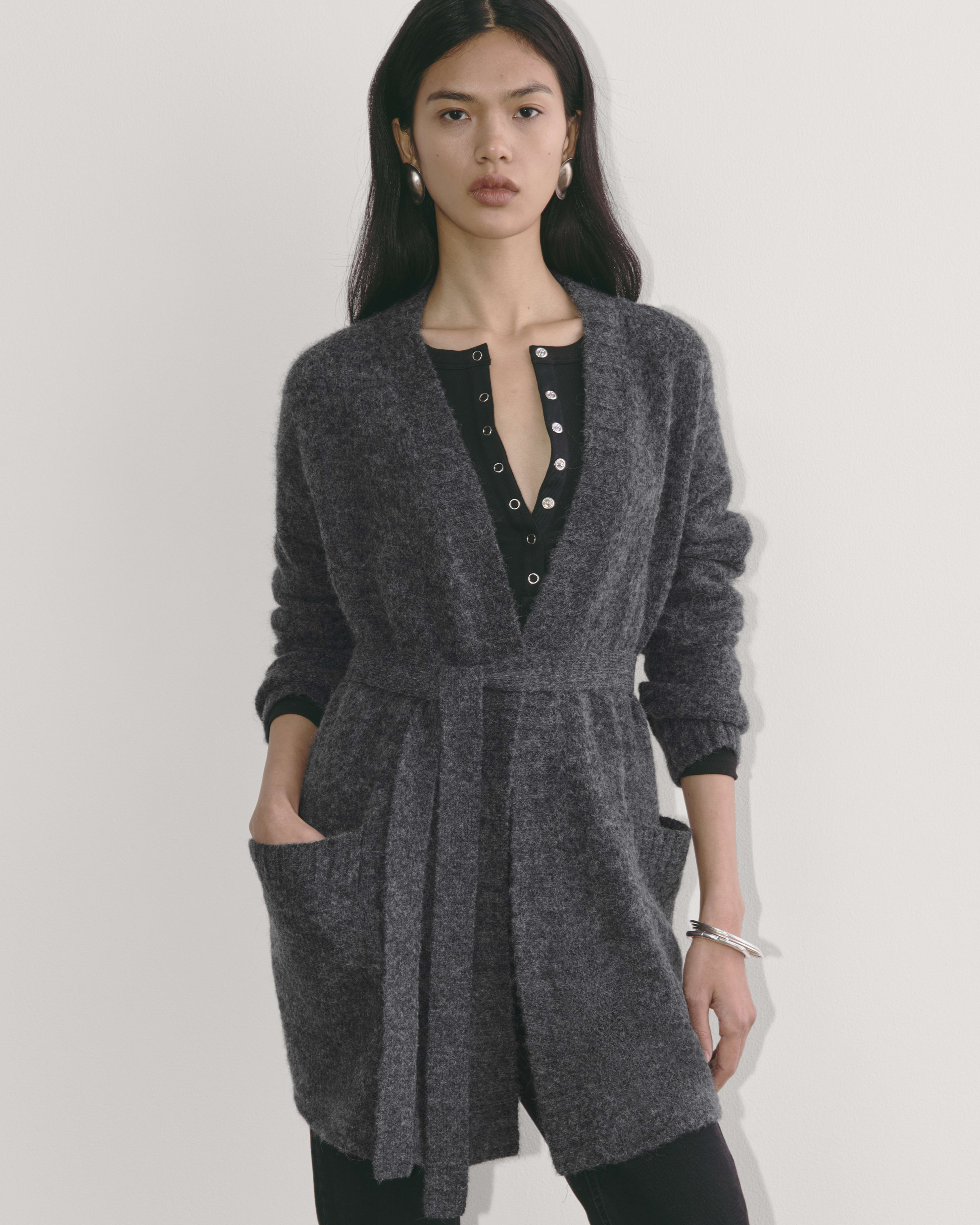 The Robe Cardigan in Alpaca