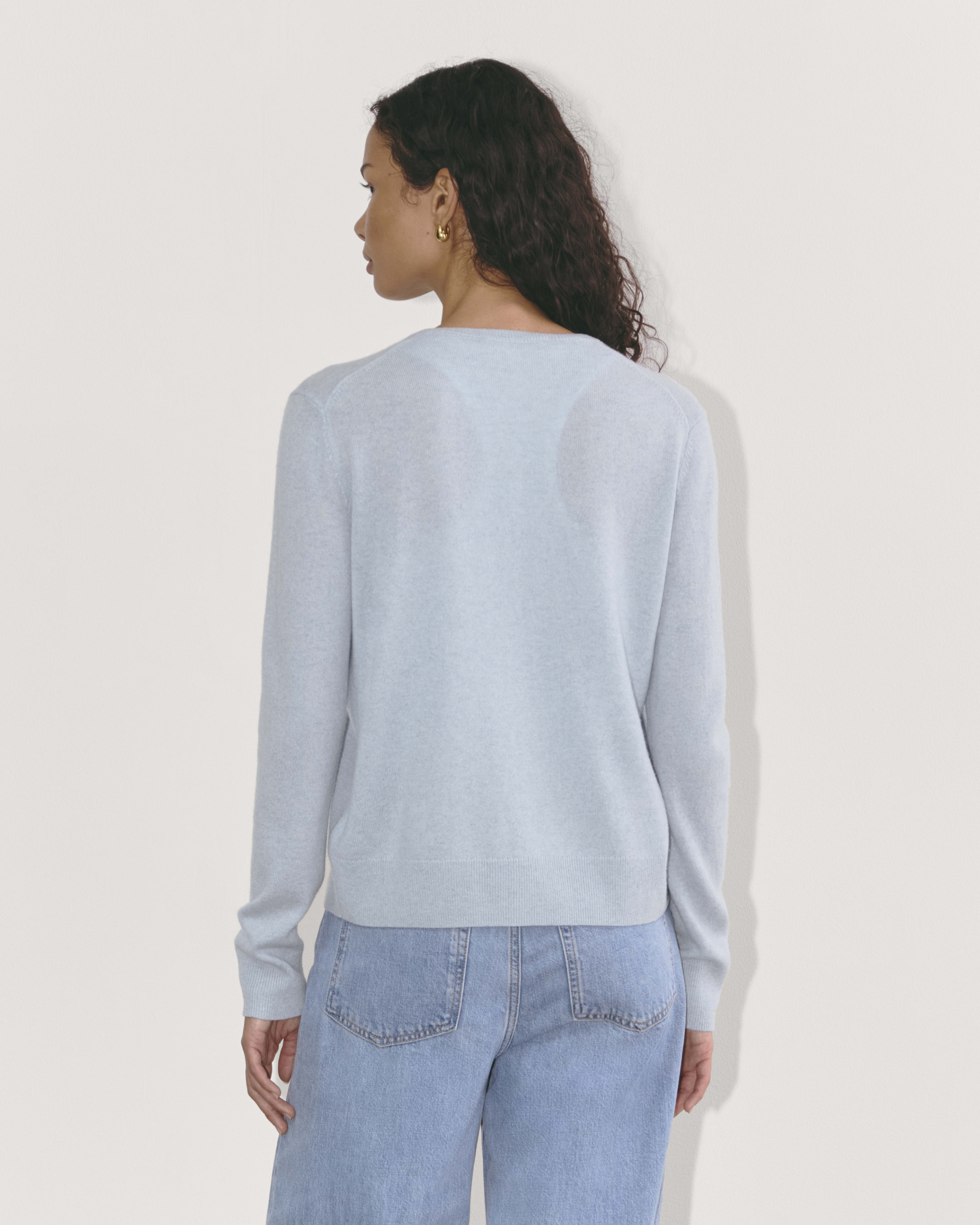 The Classic Cardigan in Cashmere Sky Blue Everlane