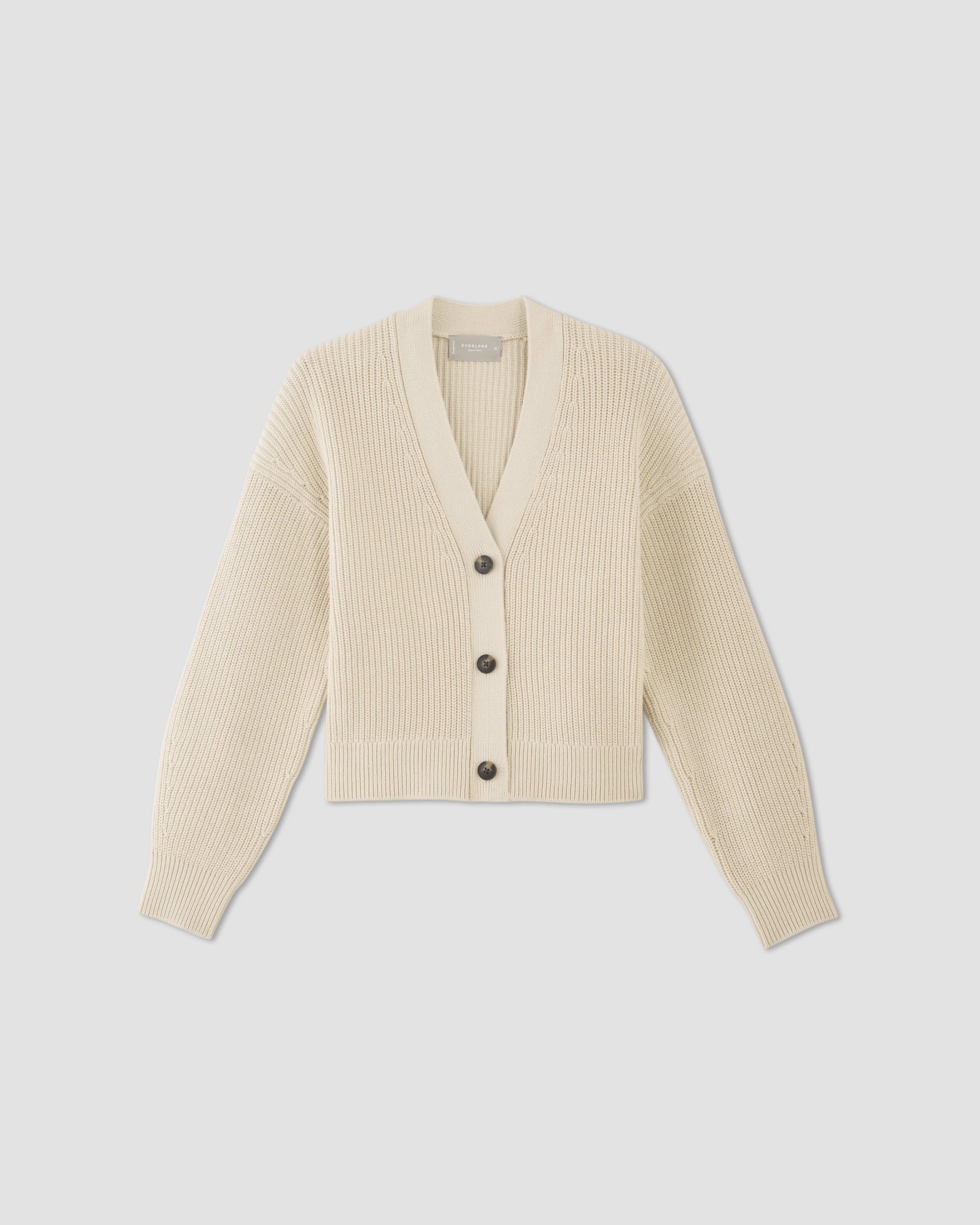 The Organic Cotton Relaxed Cardigan Canvas – Everlane