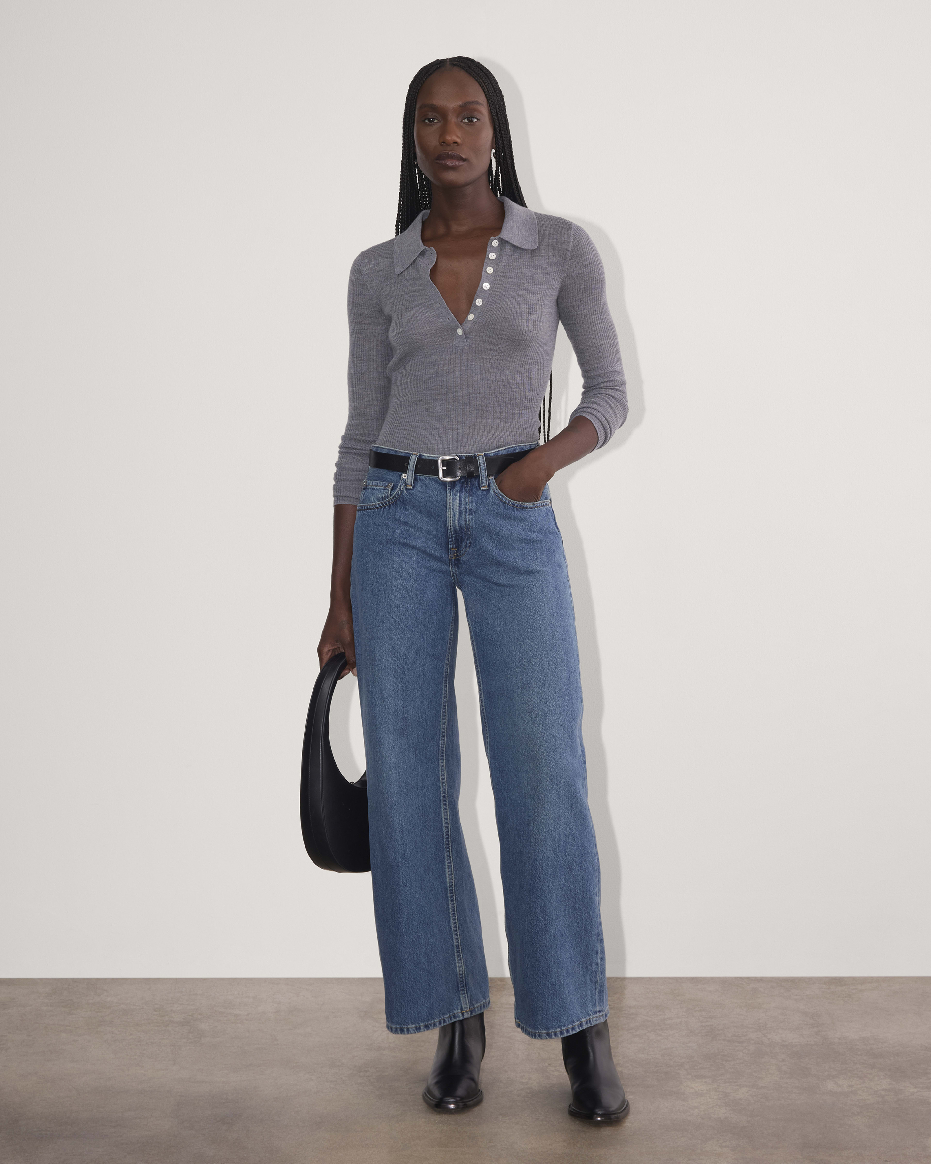 Womens jeans with belt on sale