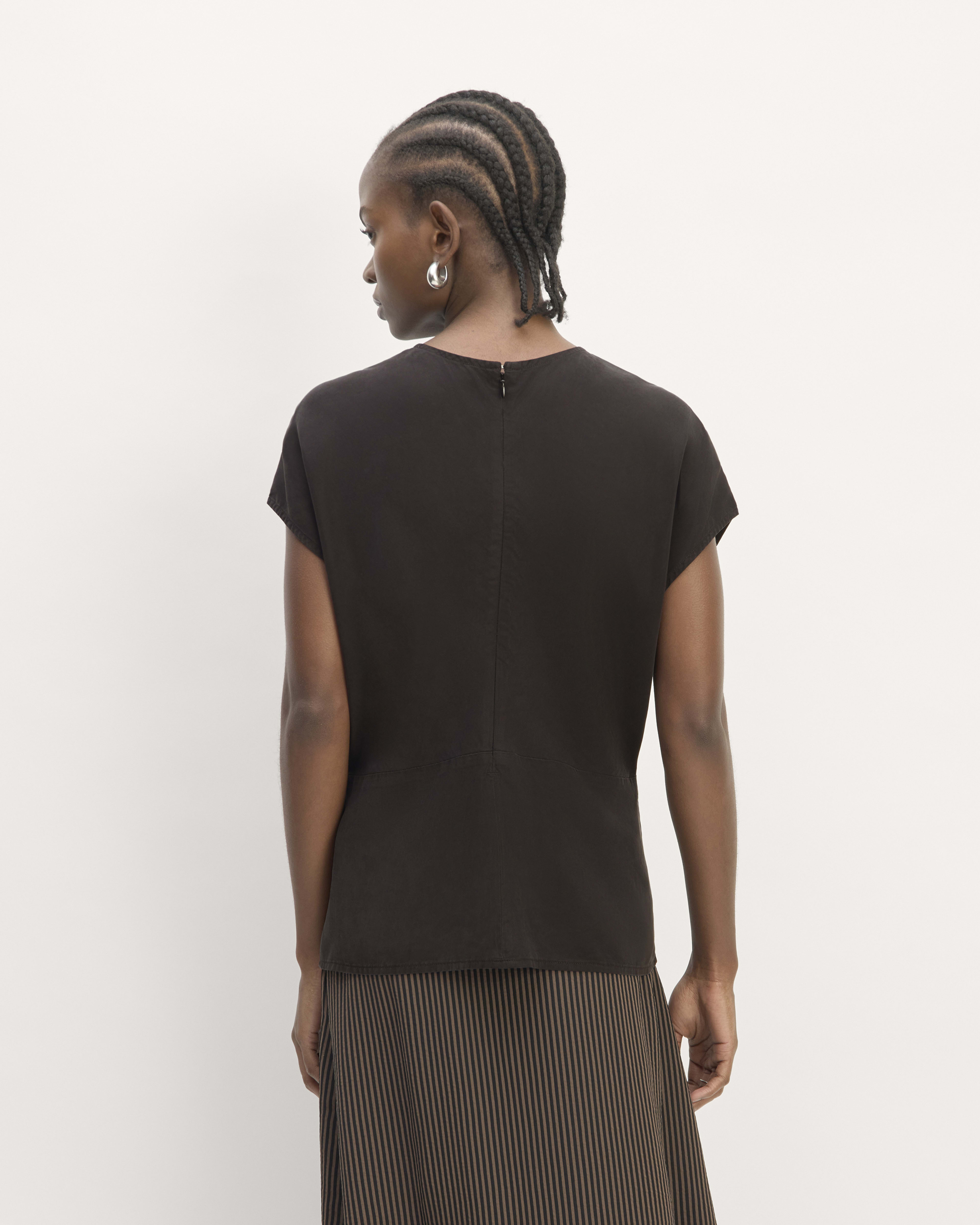 Silky Viscose Tencel Drape Top main image 1