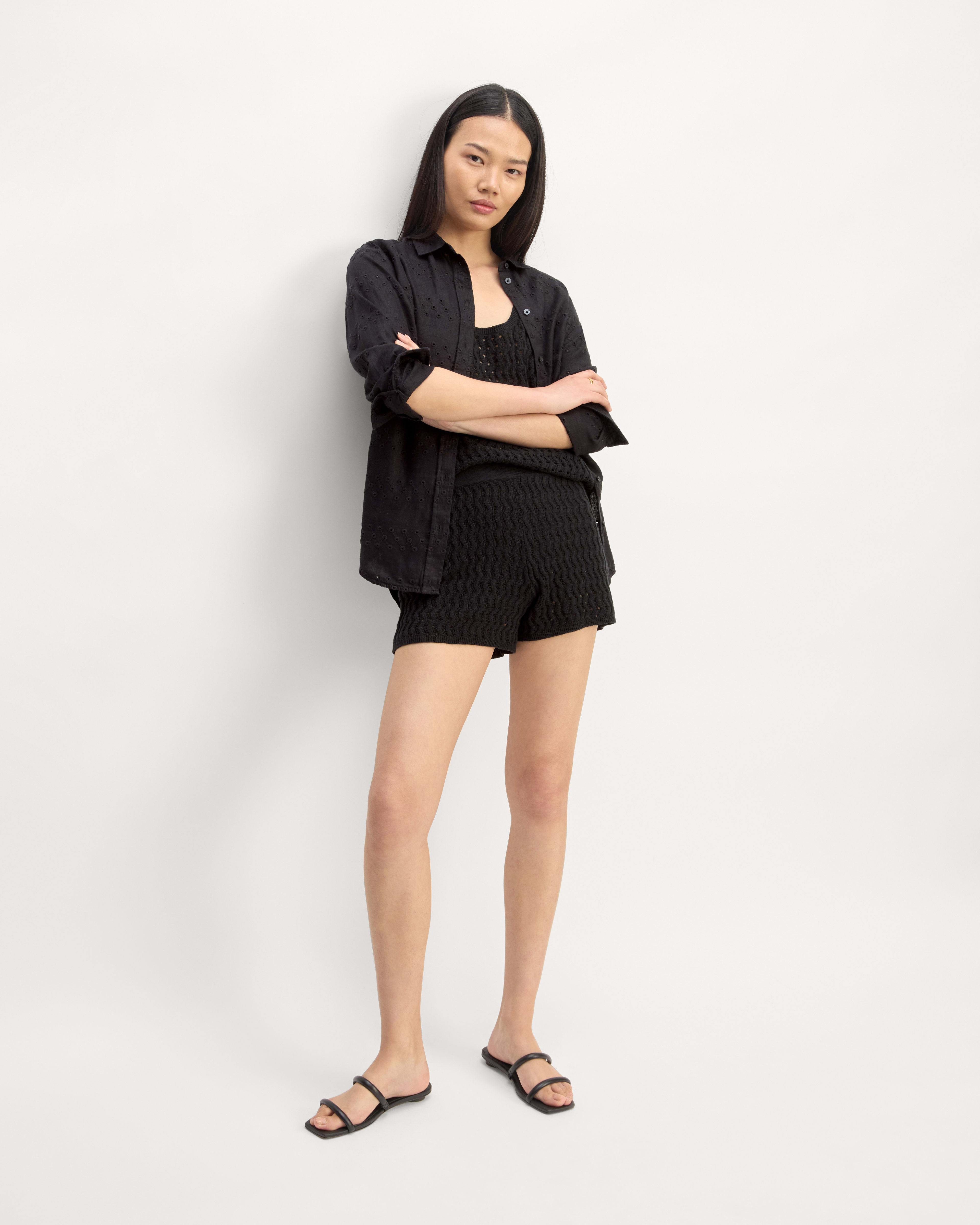 Crochet knit short Dress