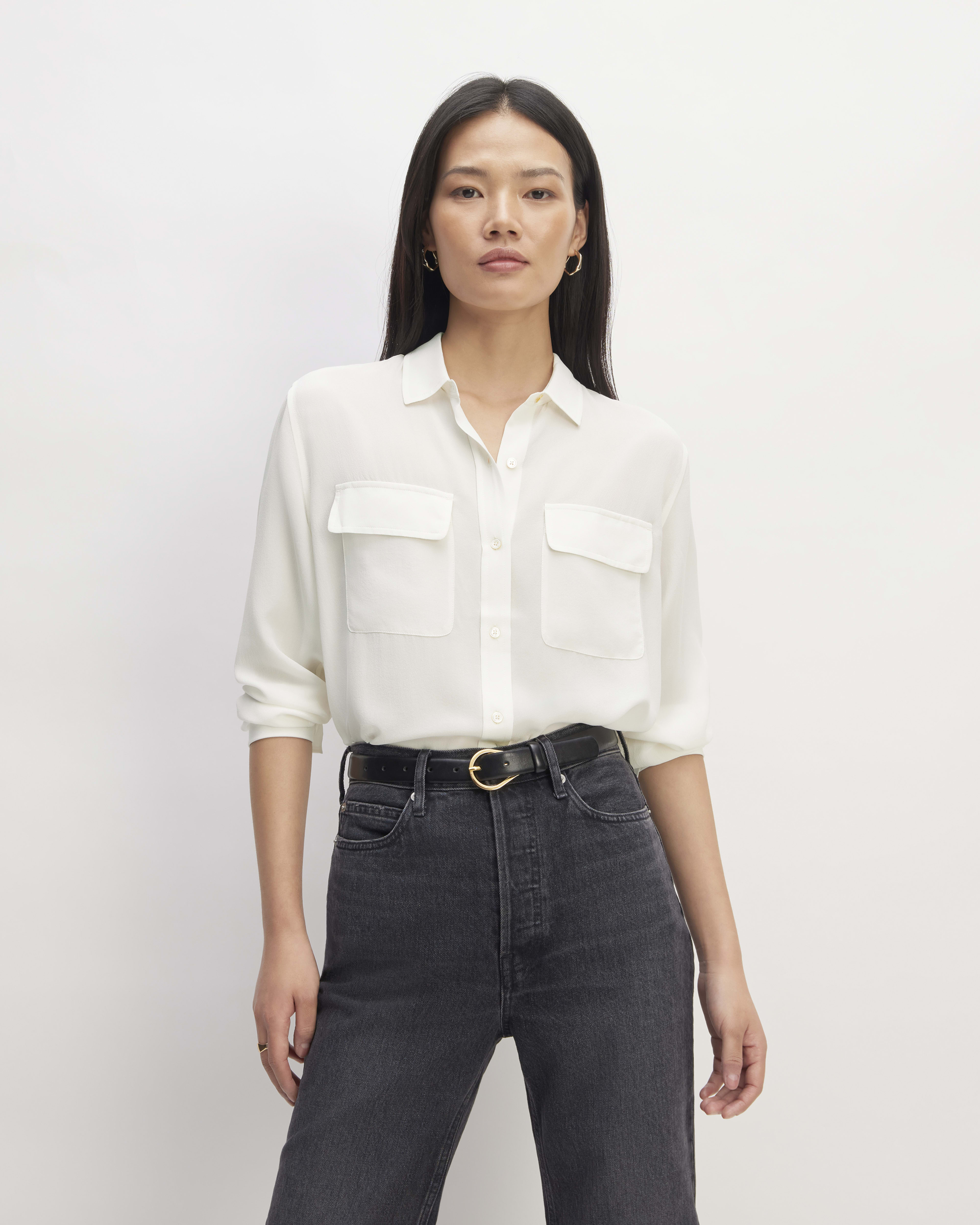 The Washable Clean Silk Relaxed Shirt