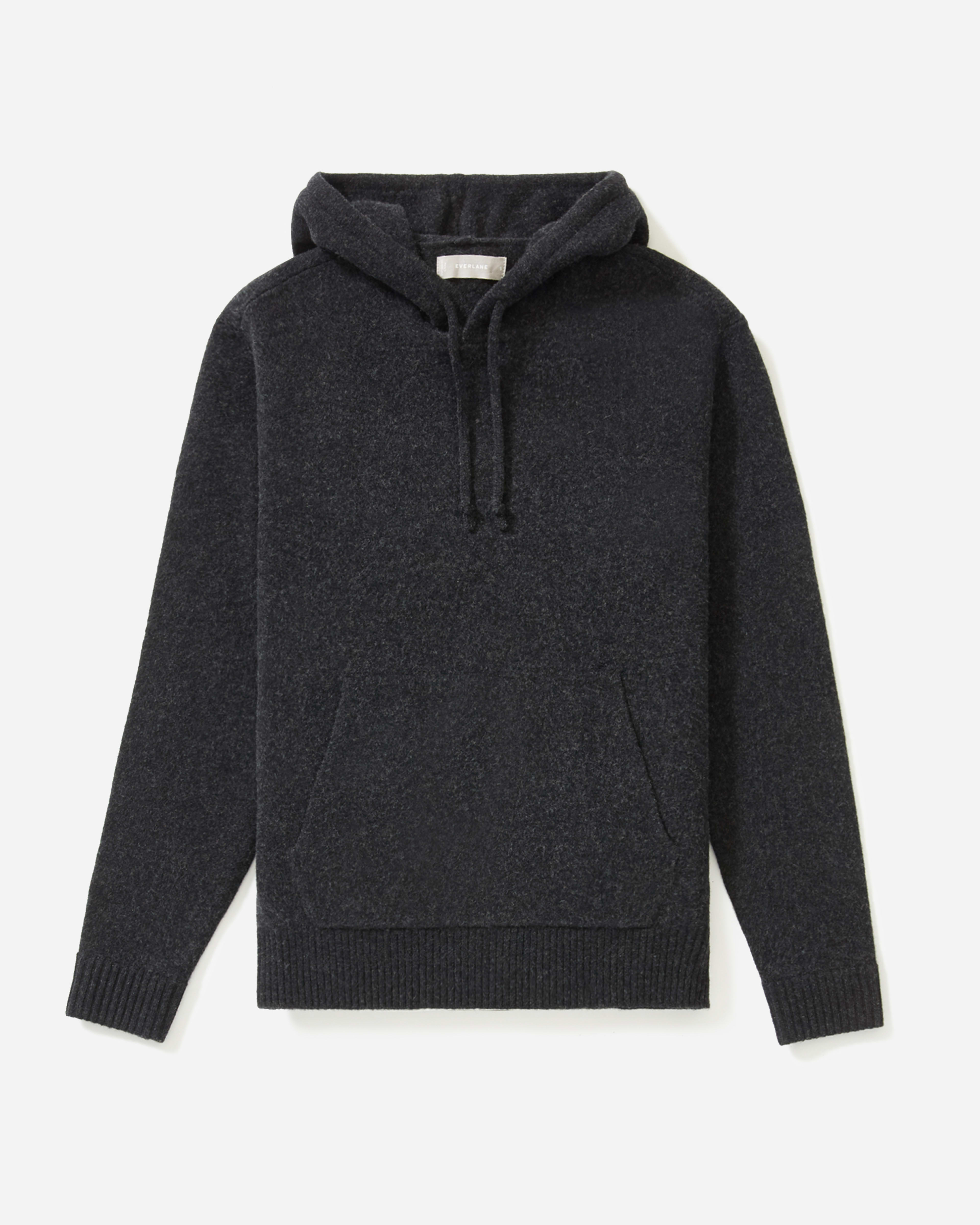 The Felted Merino Hoodie Charcoal Everlane