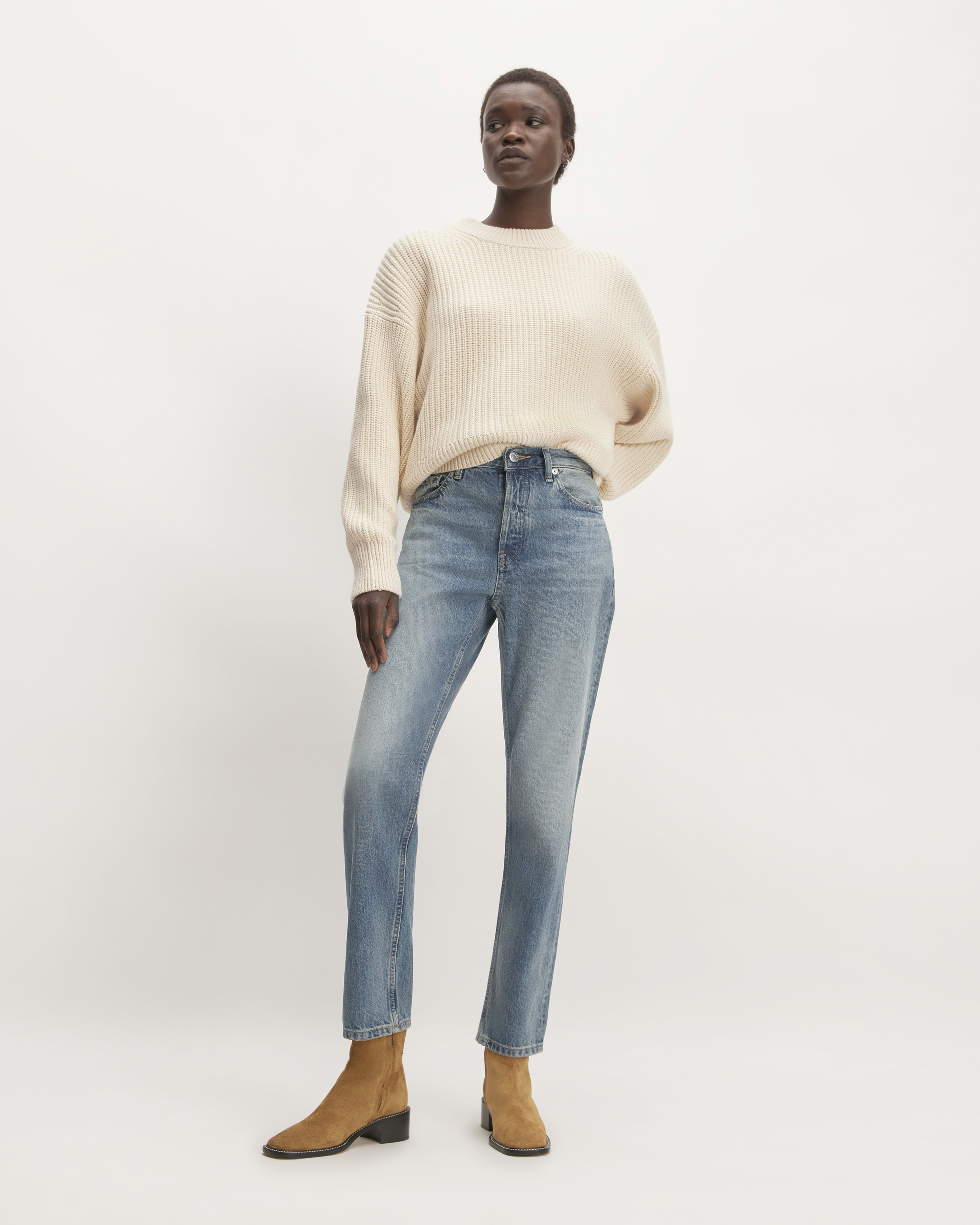 Everlane The Cheeky Bootcut in Washed Black High Waist Ankle Flare Jean  Size 30
