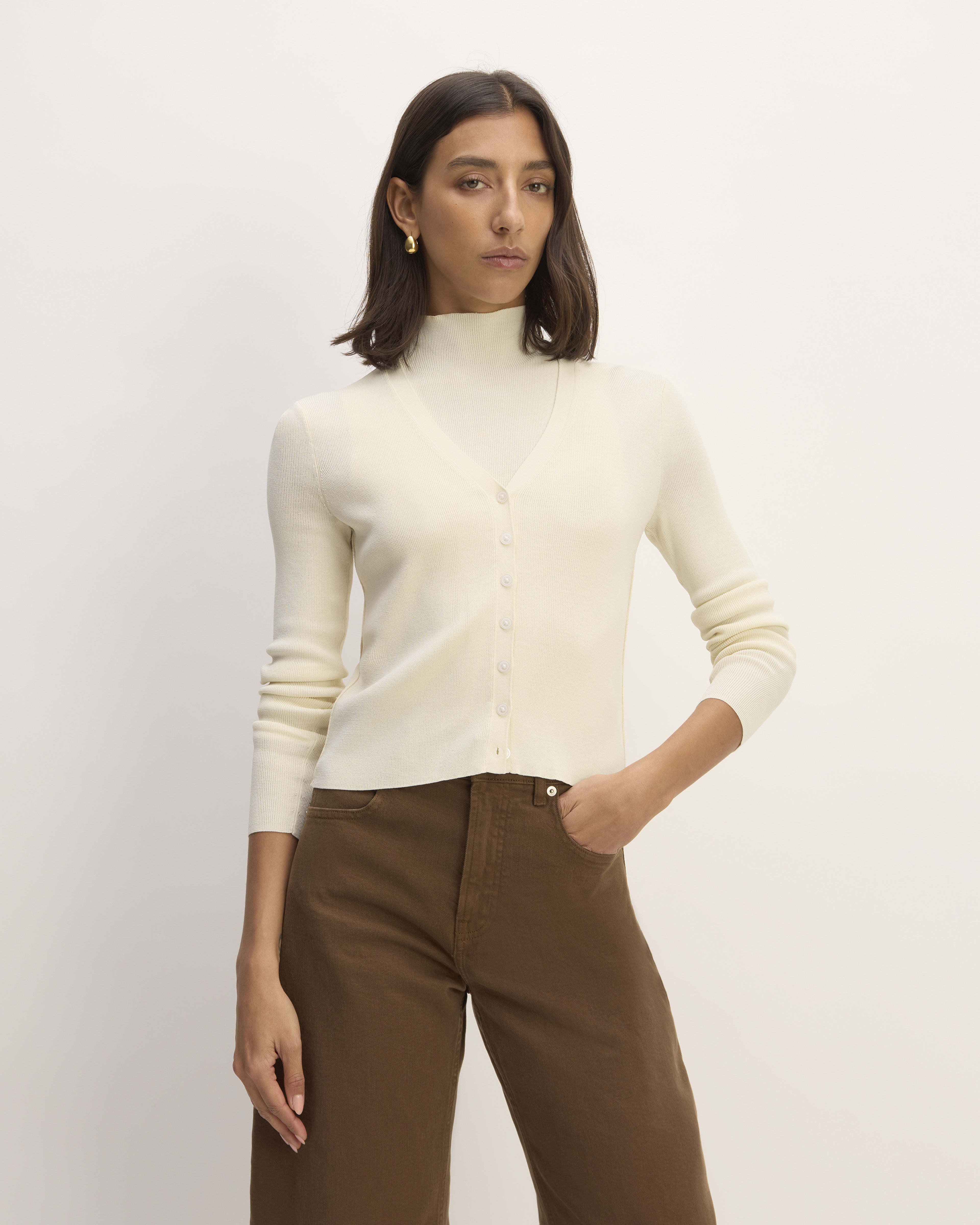 Fitted sweater clearance