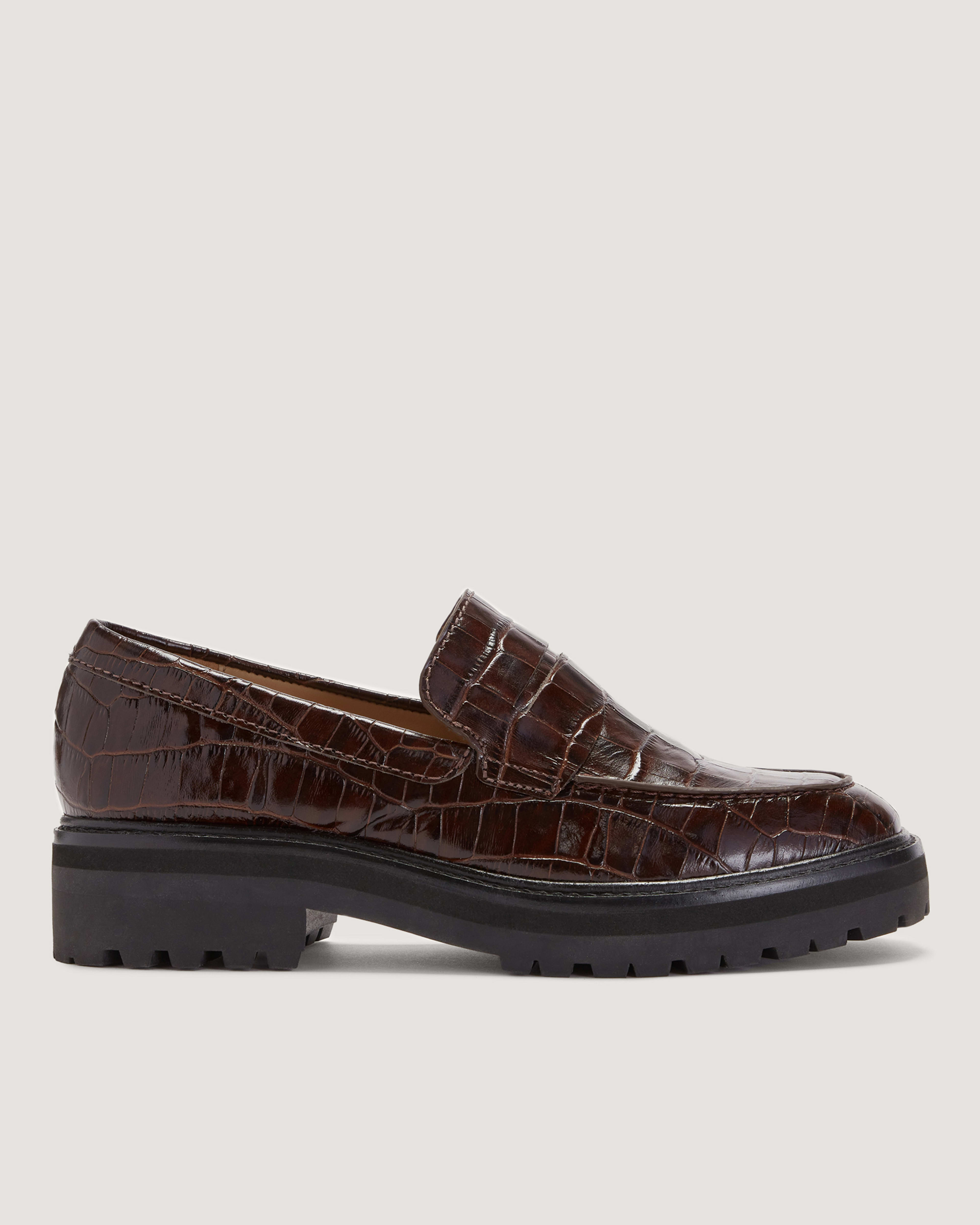 Women's crocodile loafers top