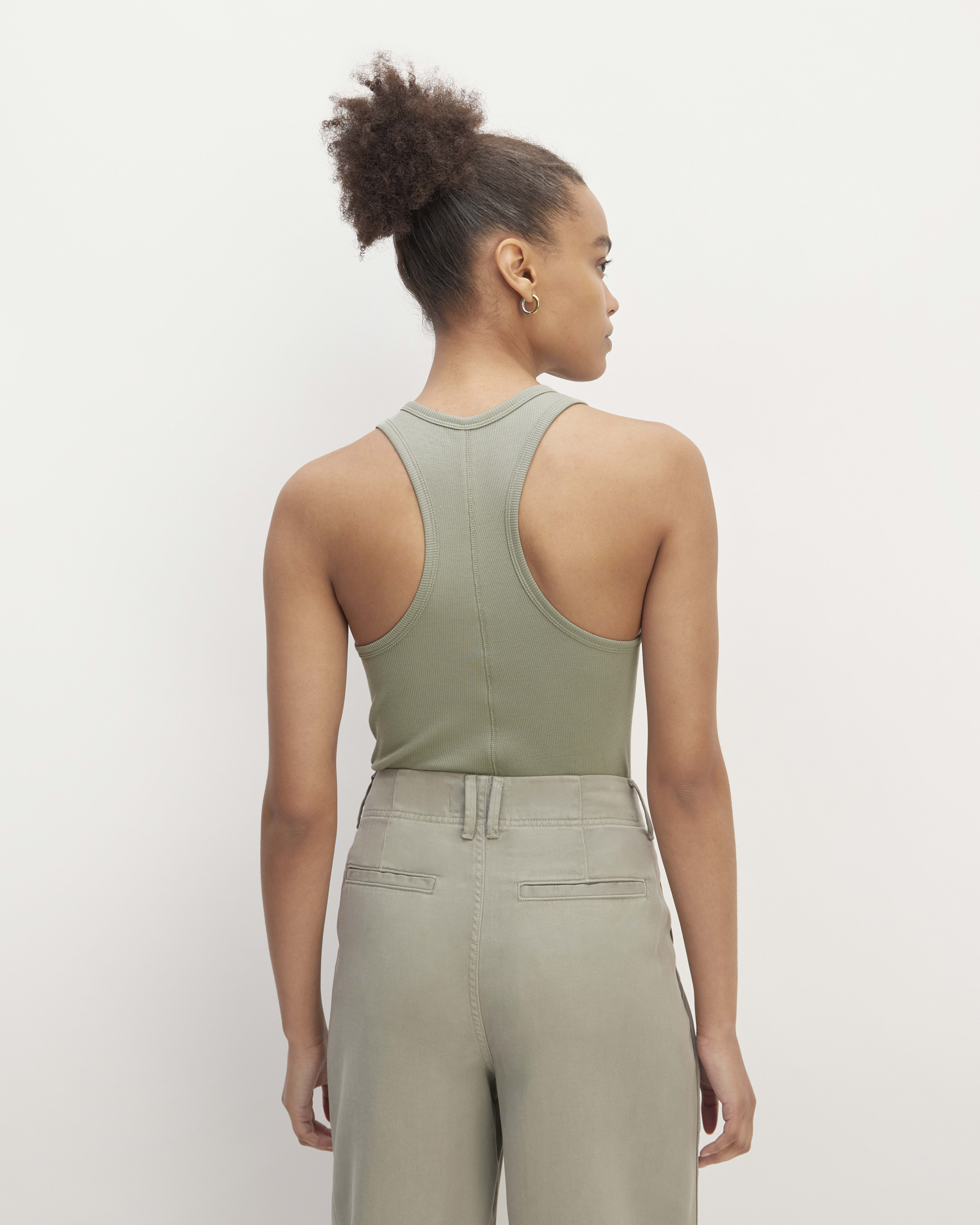 COLE RIBBED VISCOSE TANK SAGE