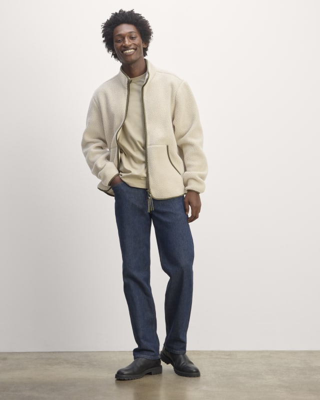 Everlane Teddy Fleece in Heather Oat